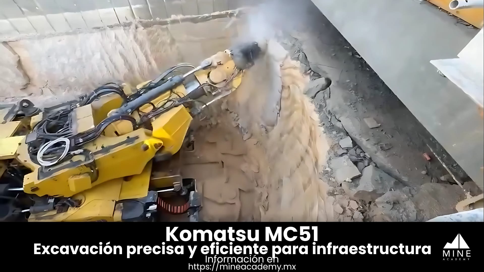 Komatsu MC51 excavación precisa y eficiente en proyecto de infraestructura en Australia