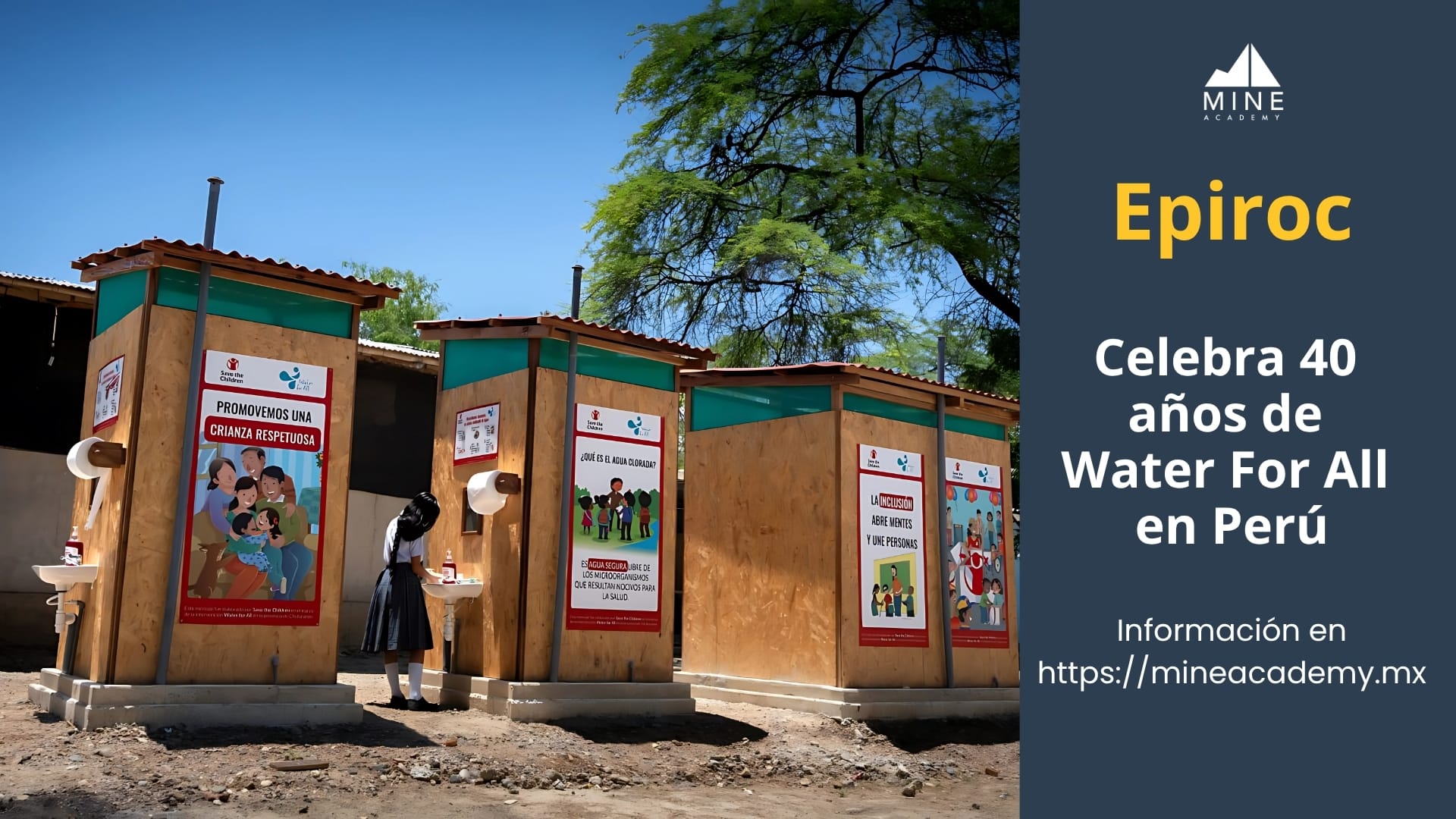 Epiroc celebra 40 años de Water For All en Perú