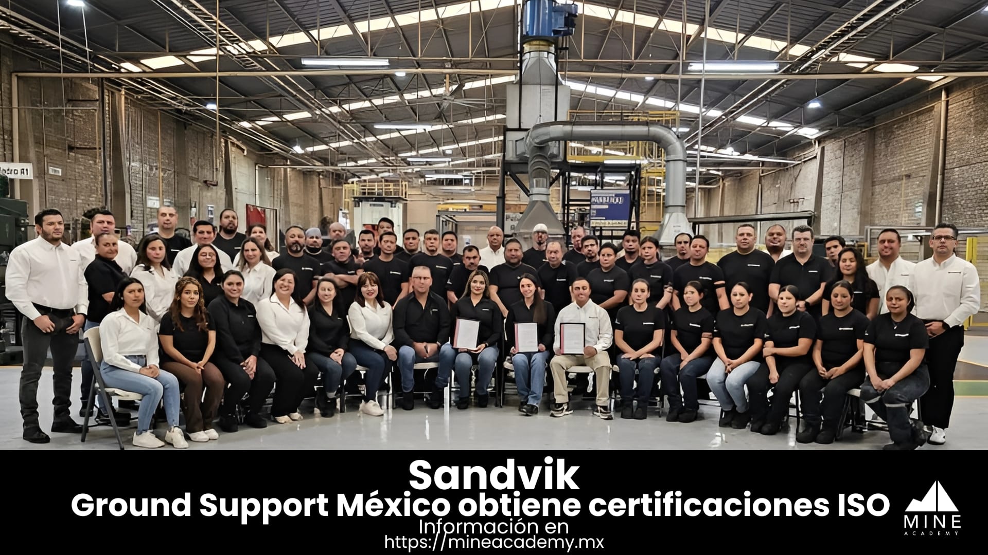 Sandvik Ground Support México obtiene certificaciones ISO