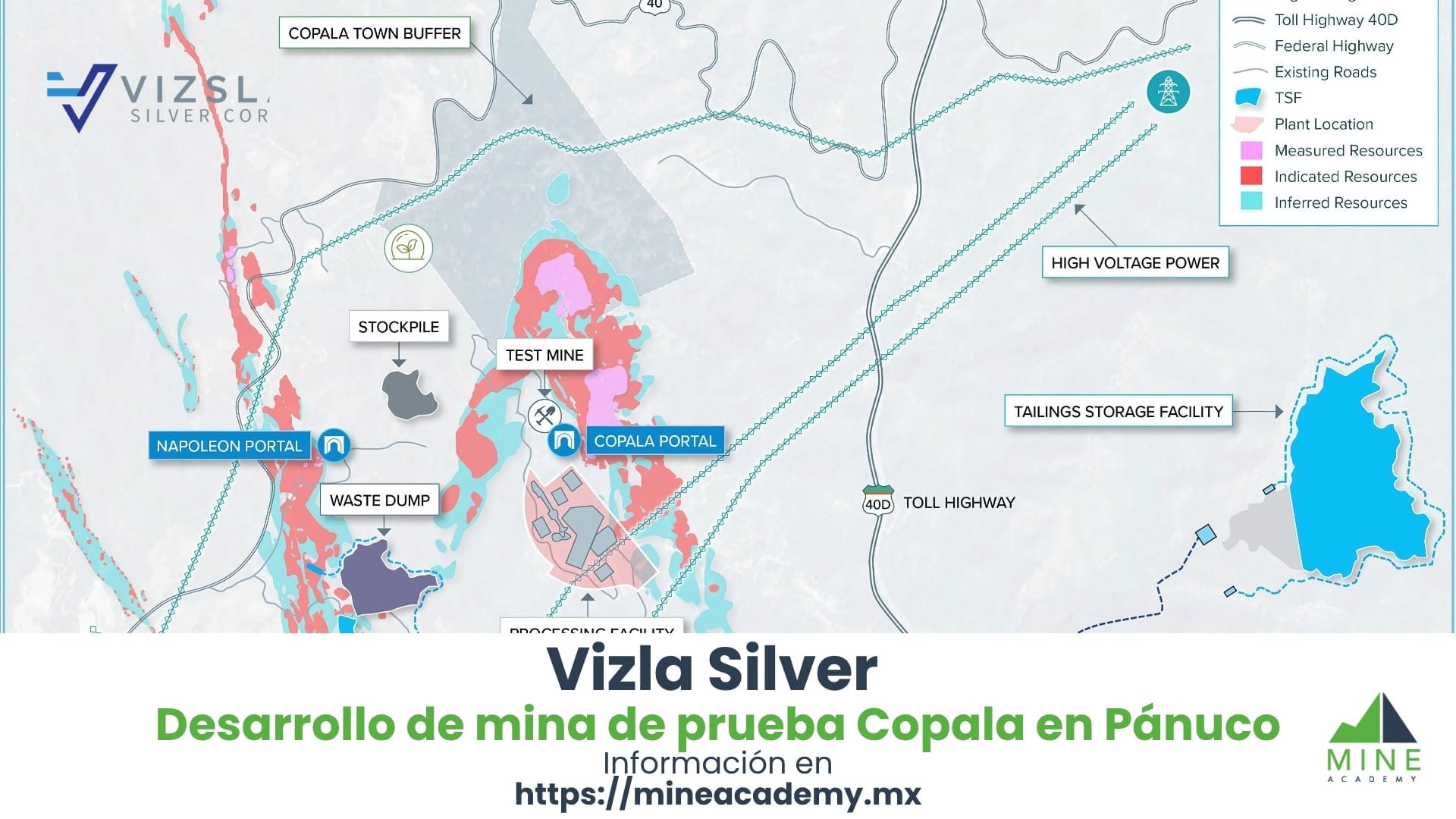 Vizsla Silver avanza con el desarrollo de mina de prueba Copala en el proyecto Pánuco
