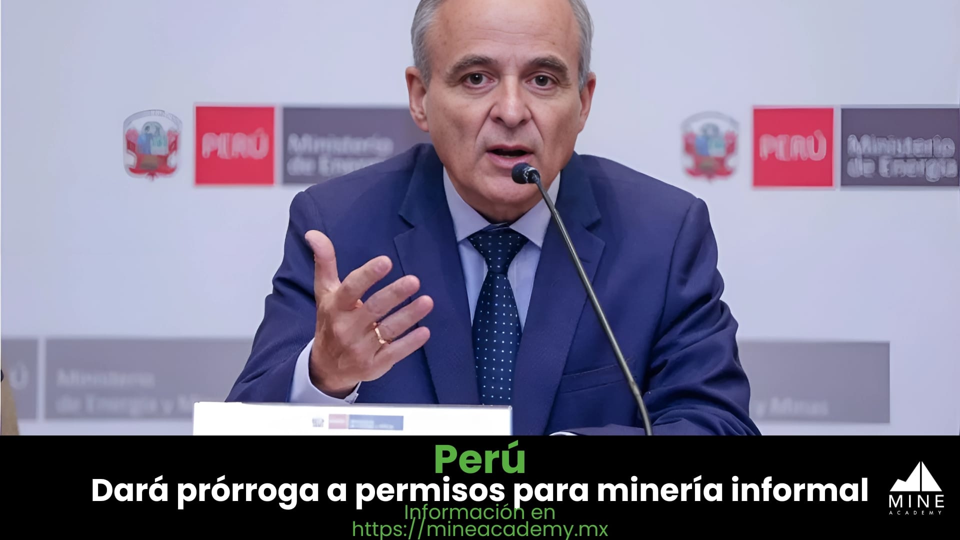 Perú dará prórroga a permisos para minería informal