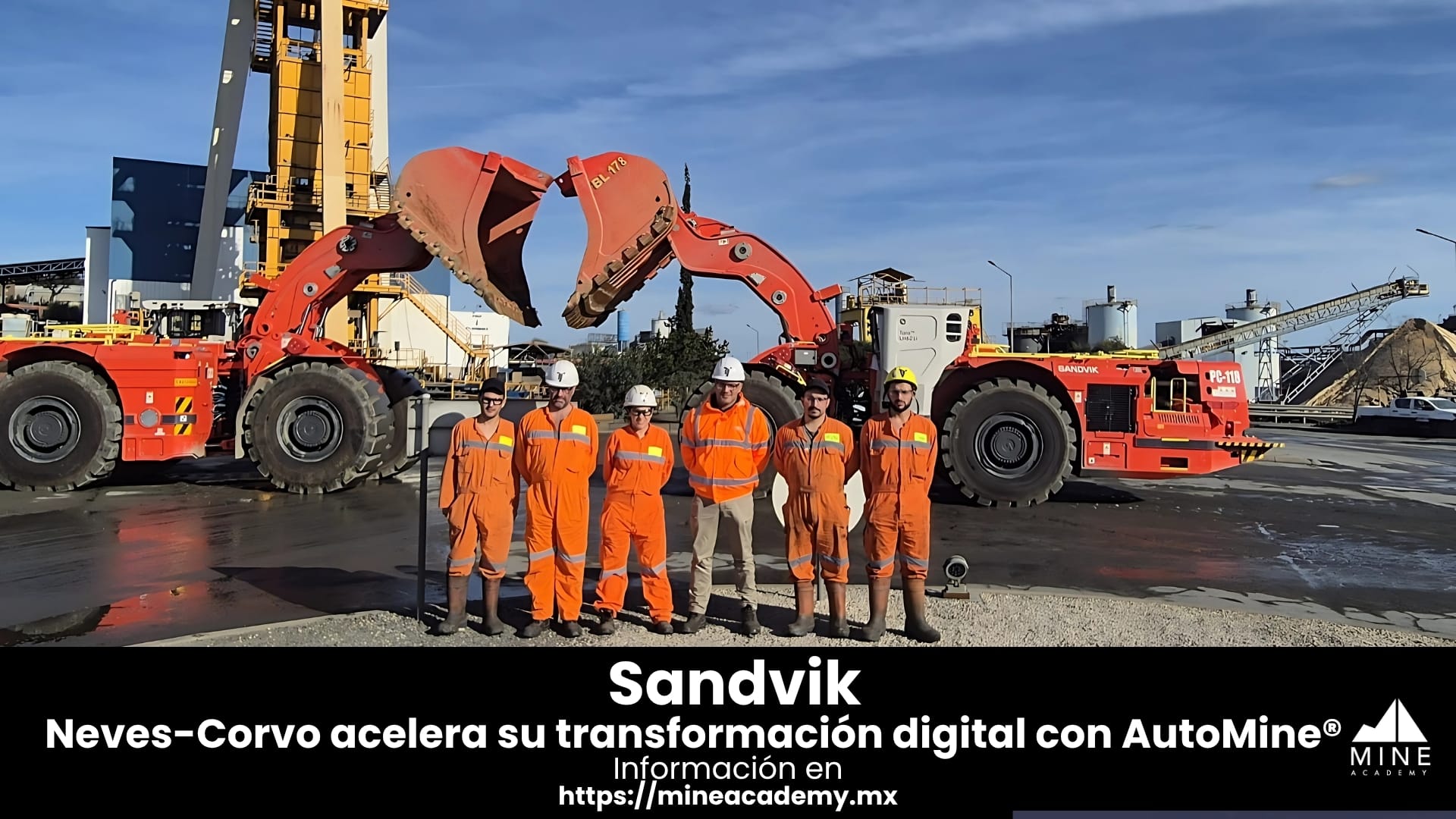 Neves-Corvo acelera su transformación digital con tecnología AutoMine® de Sandvik