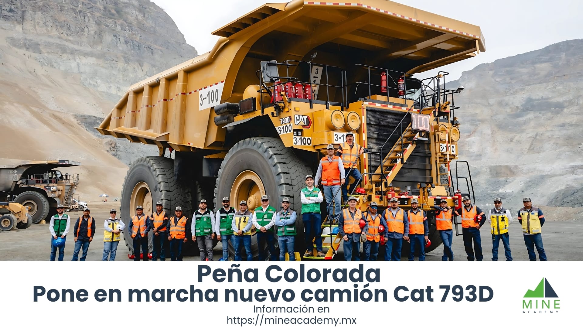 Peña Colorada pone en marcha nuevo camión 793D, en el marco del centenario de Caterpillar
