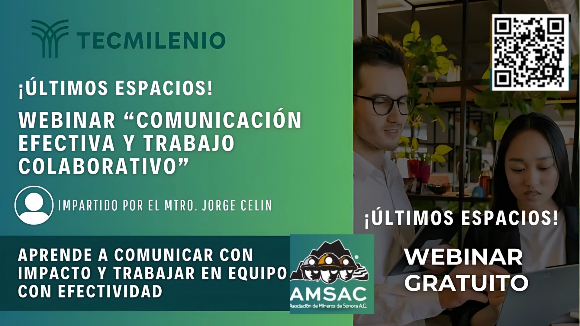Invitación al webinar: “Comunicación efectiva y trabajo colaborativo”