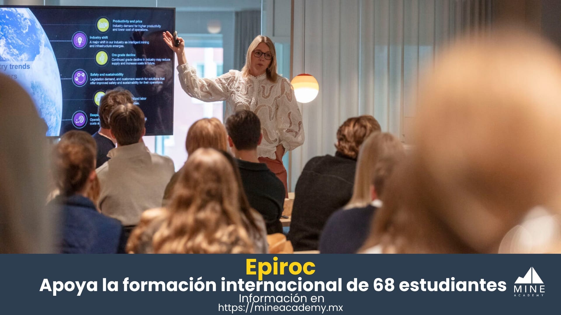 Epiroc y Atlas Copco apoyan la formación internacional de 68 estudiantes