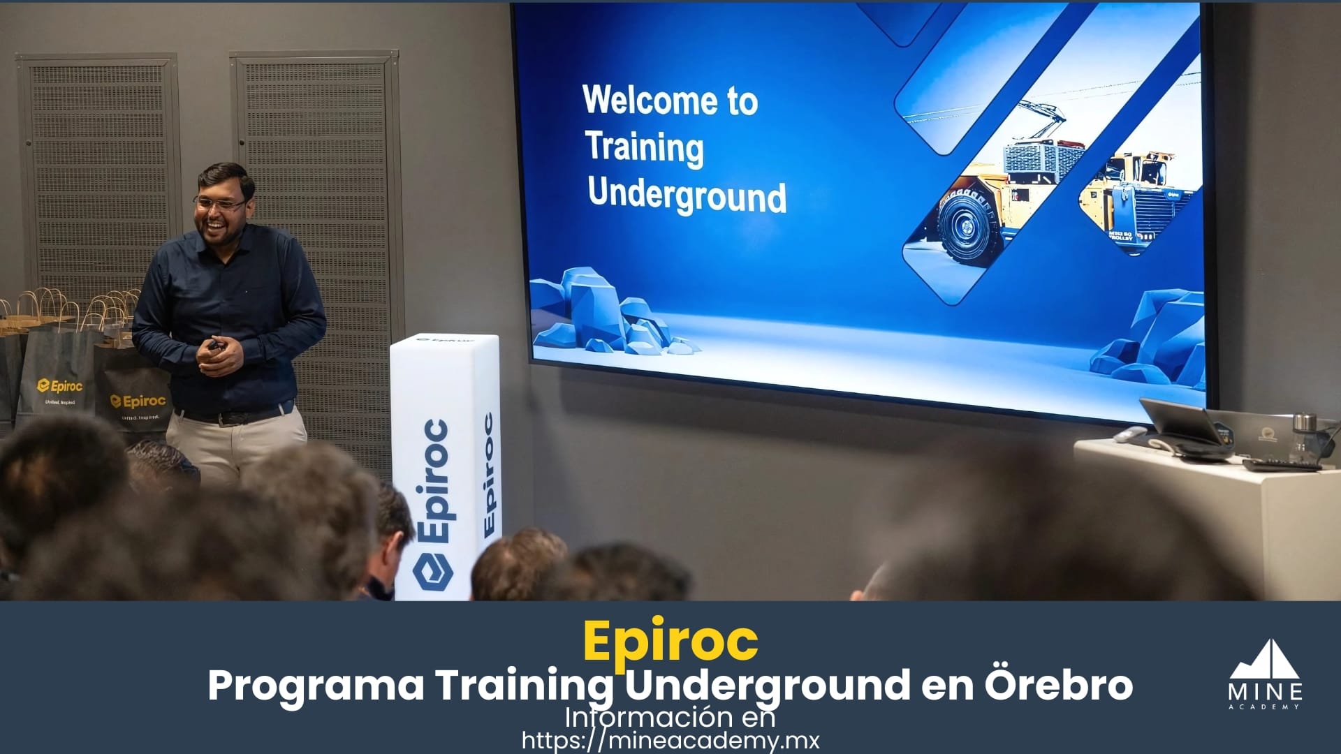 Epiroc programa Training Underground en Örebro, Suecia