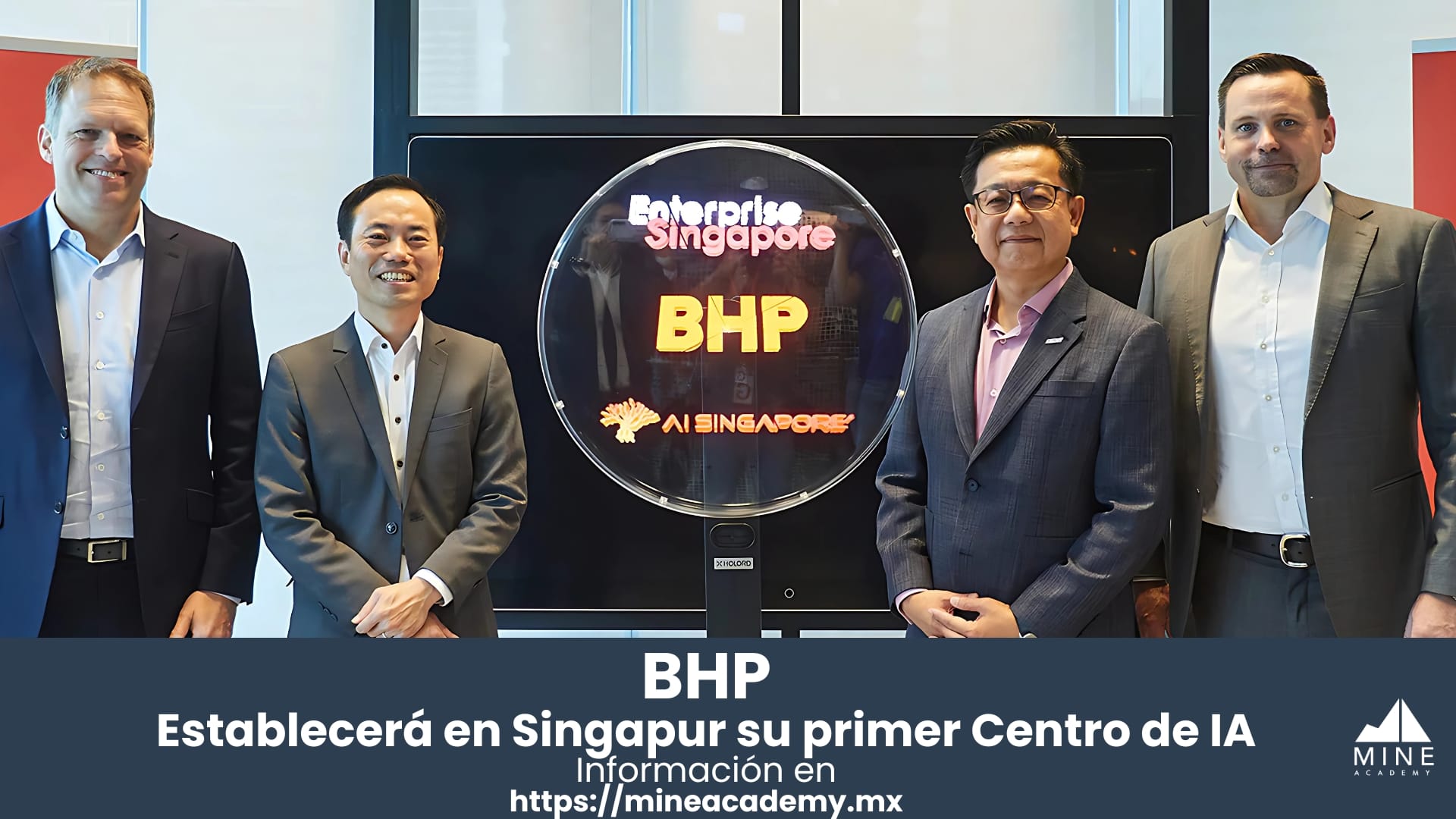 BHP establecerá en Singapur su primer Centro de Inteligencia Artificial Industrial