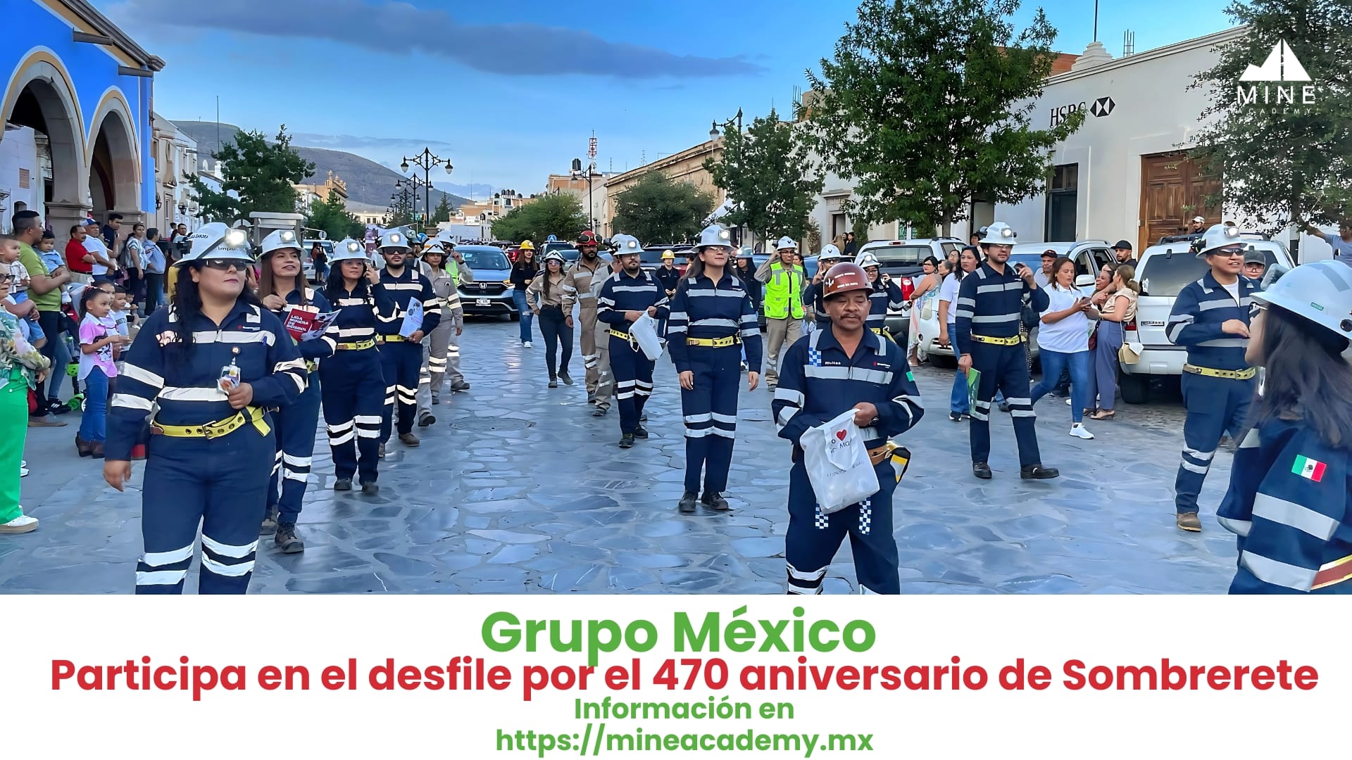 Grupo México participa en el desfile por el 470 aniversario de Sombrerete