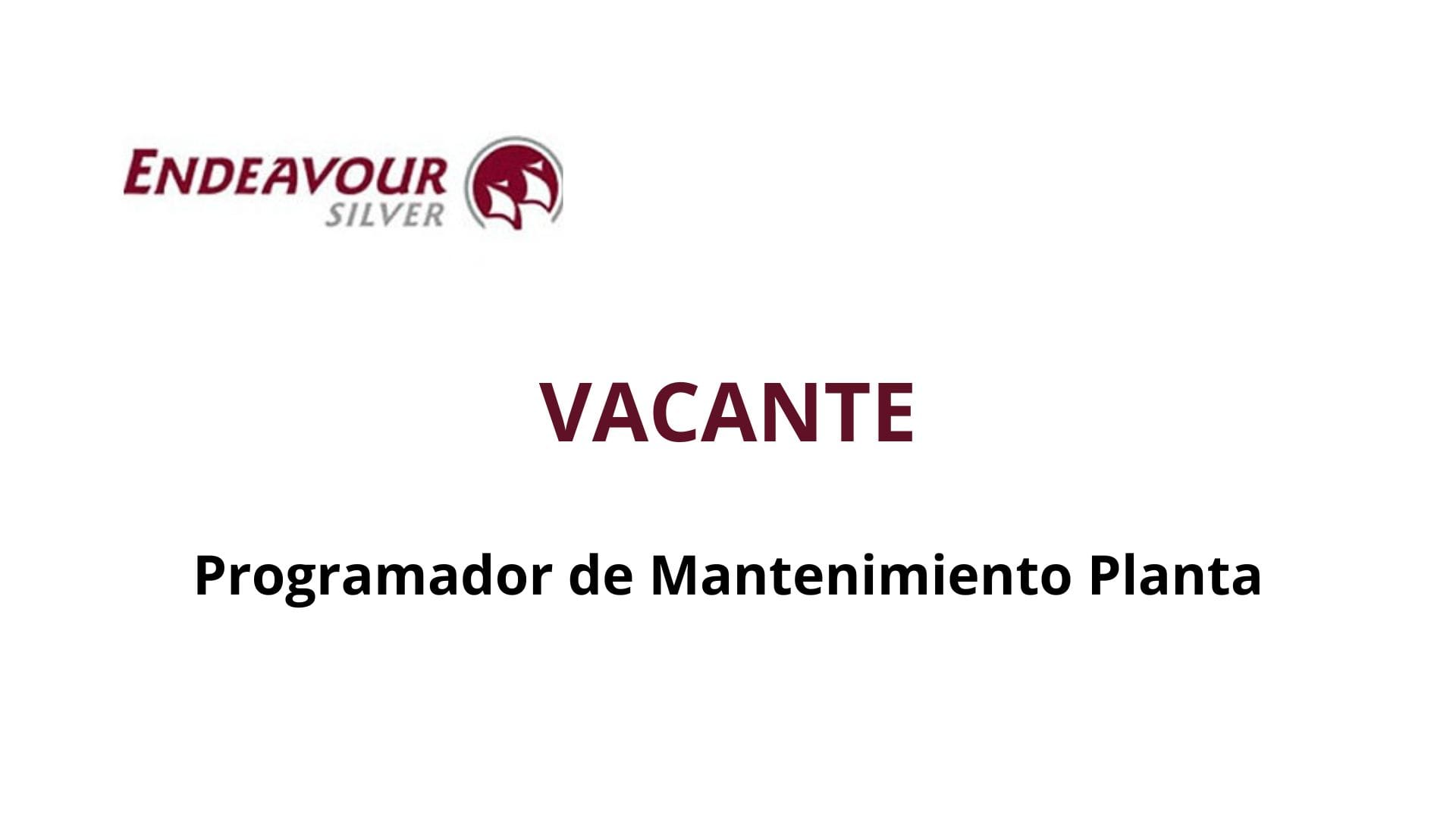 Oportunidad Laboral Endeavour Silver