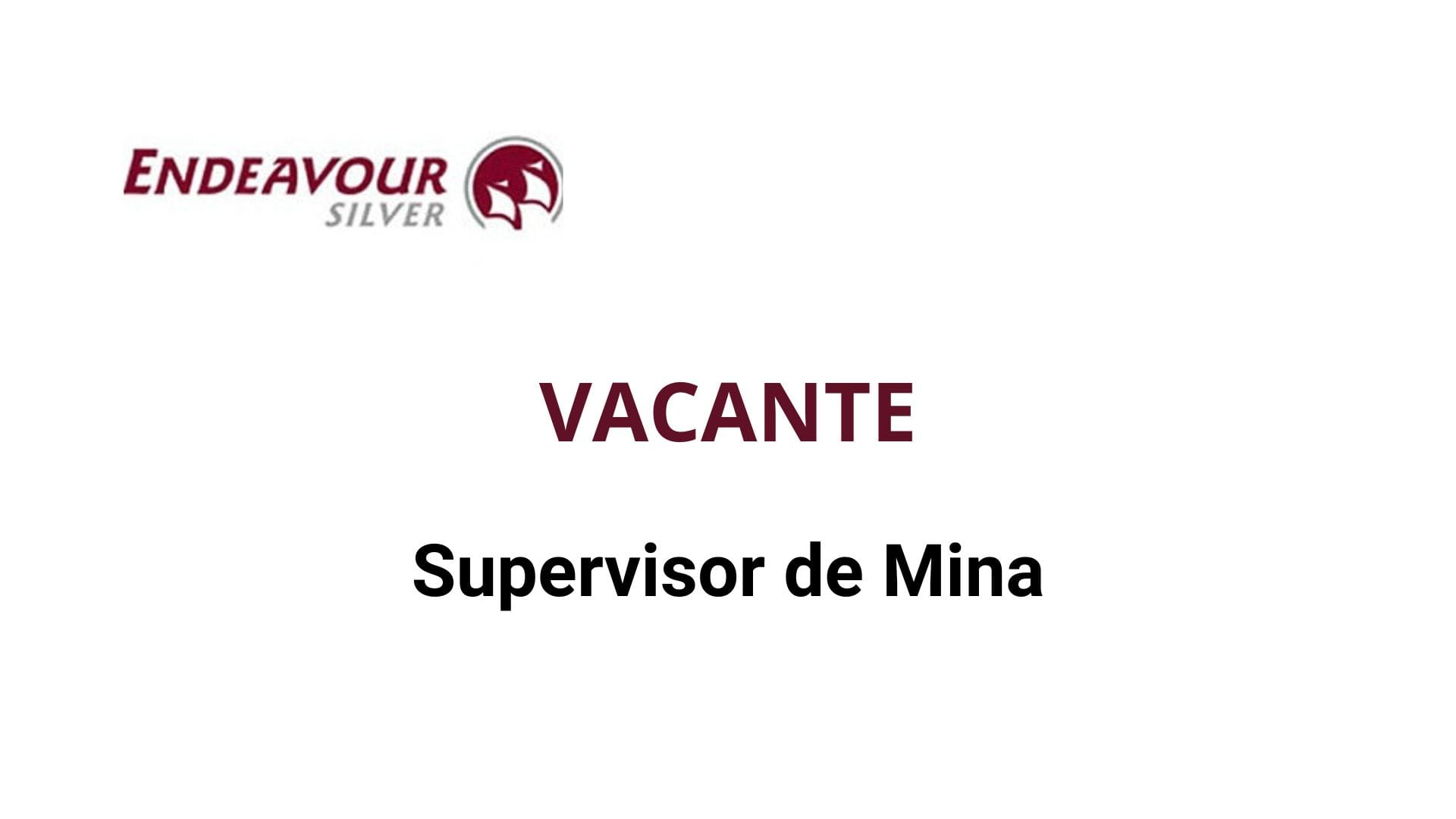 Oportunidad Laboral Endeavour Silver