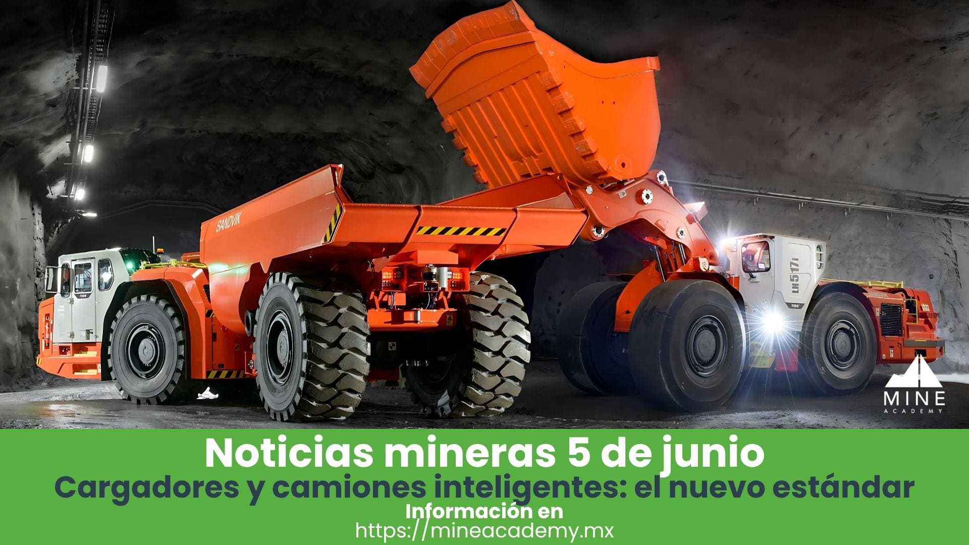 Video Noticias mineras 5 de junio, presentadas por Sandvik.