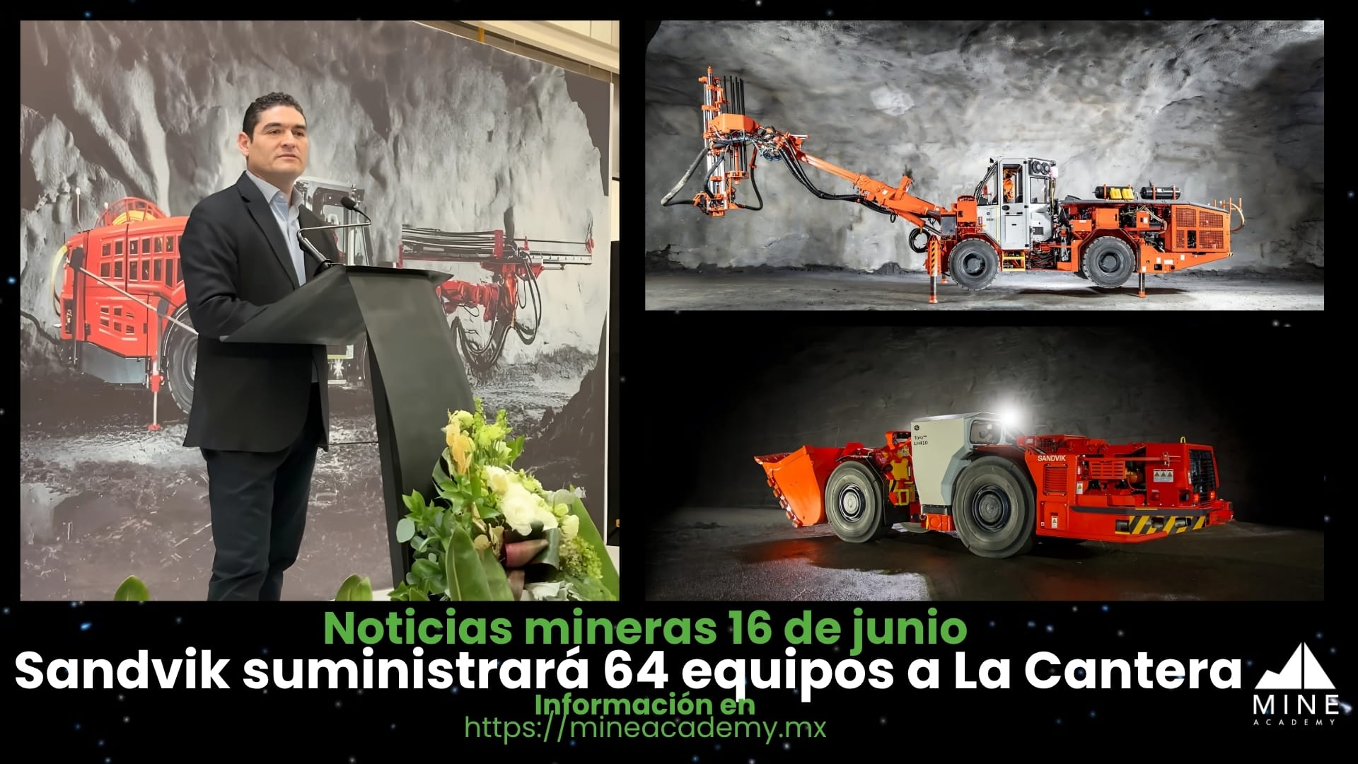 Noticias Mineras del 16 junio, presentadas por Sandvik