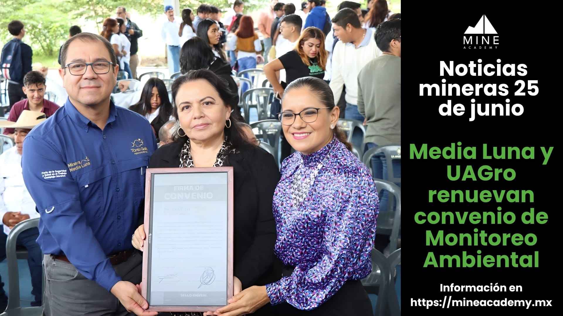 Noticias mieneras 25 de junio, presentadas por Grupo México.