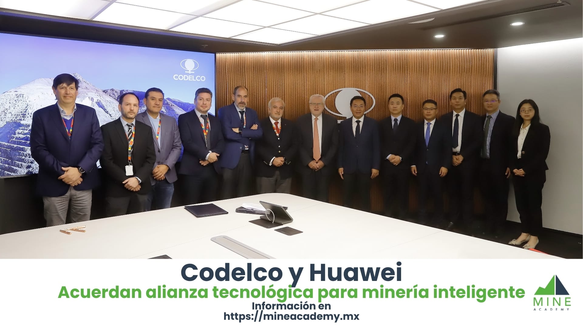 Codelco y Huawei acuerdan alianza tecnológica para minería inteligente
