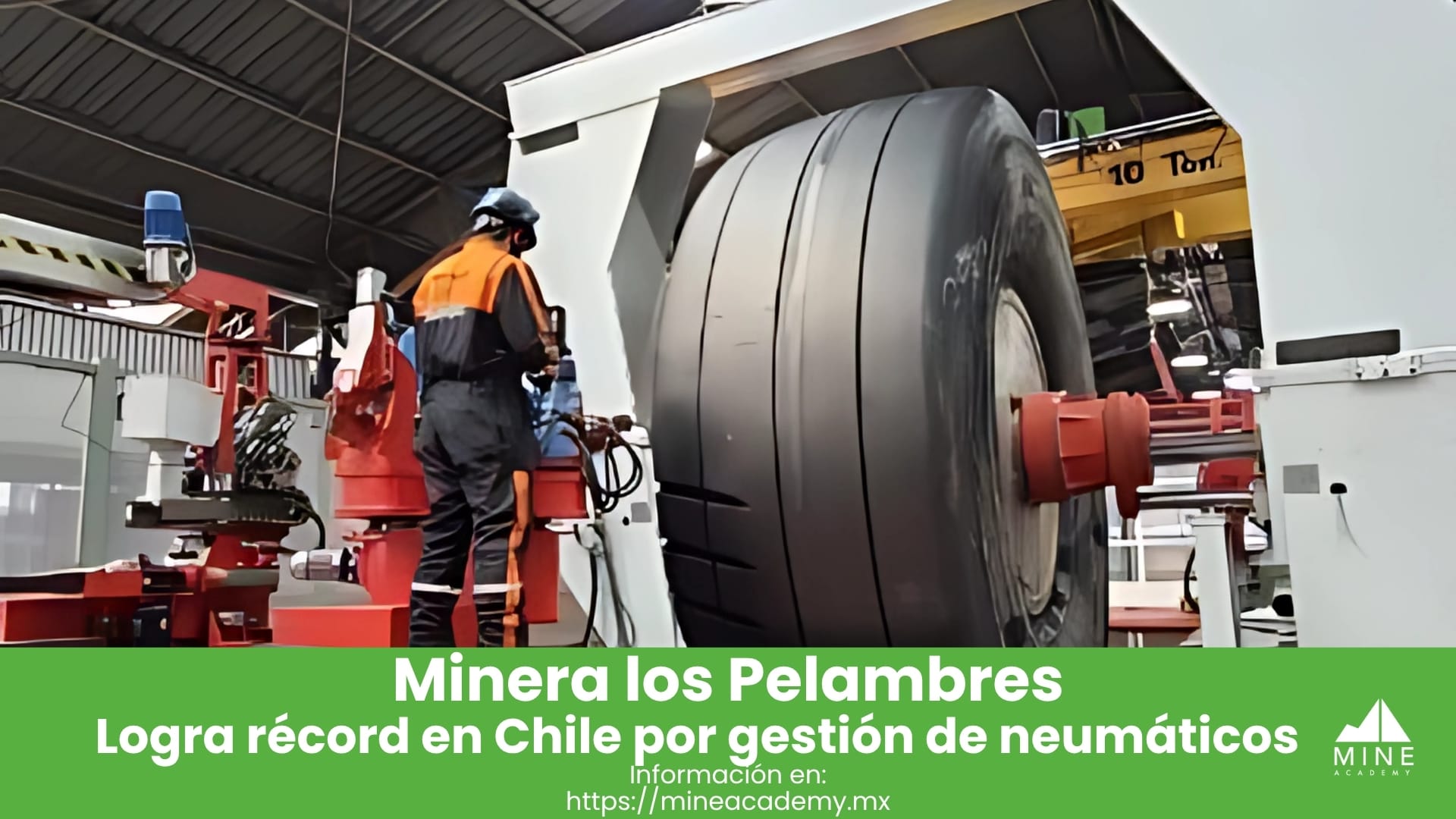 Minera Los Pelambres logra récord en Chile por gestión de neumáticos