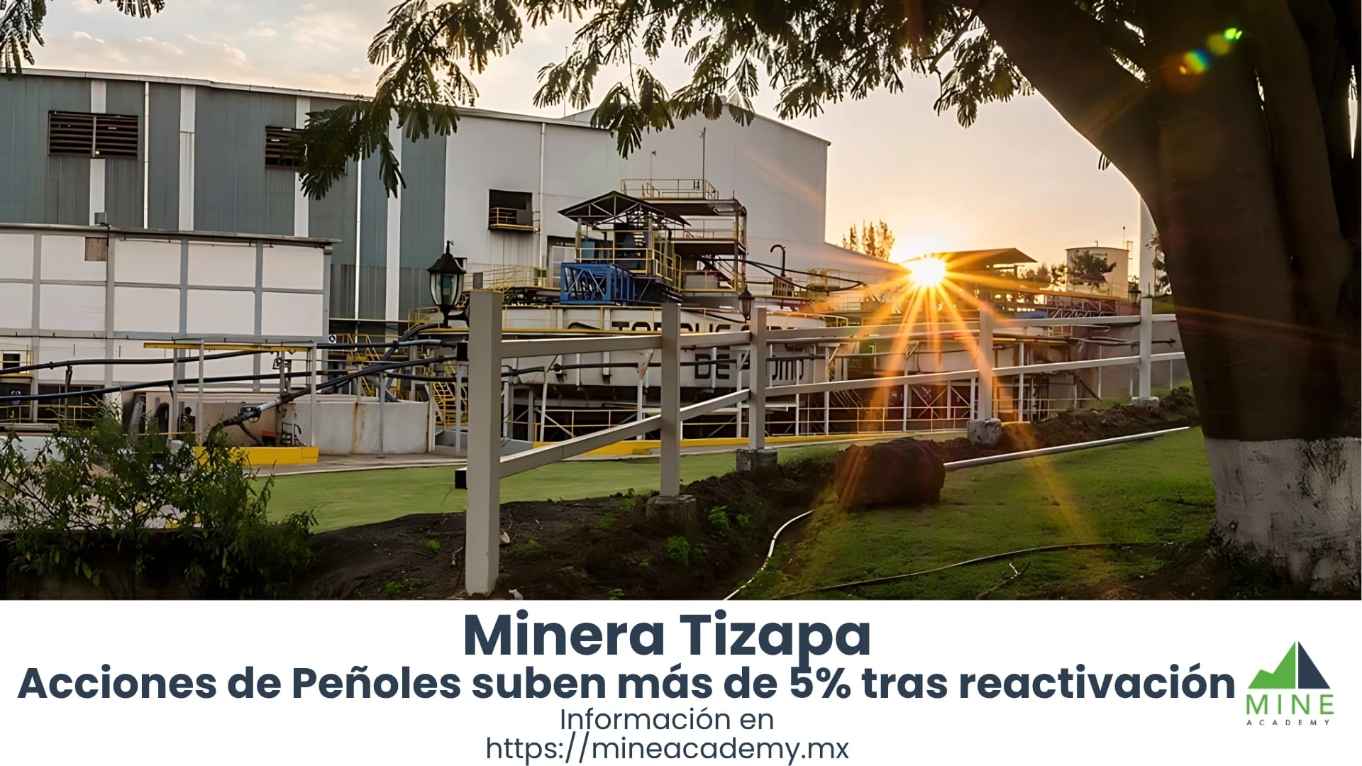 Acciones de Peñoles suben más de 5% tras reactivación de Minera Tizapa