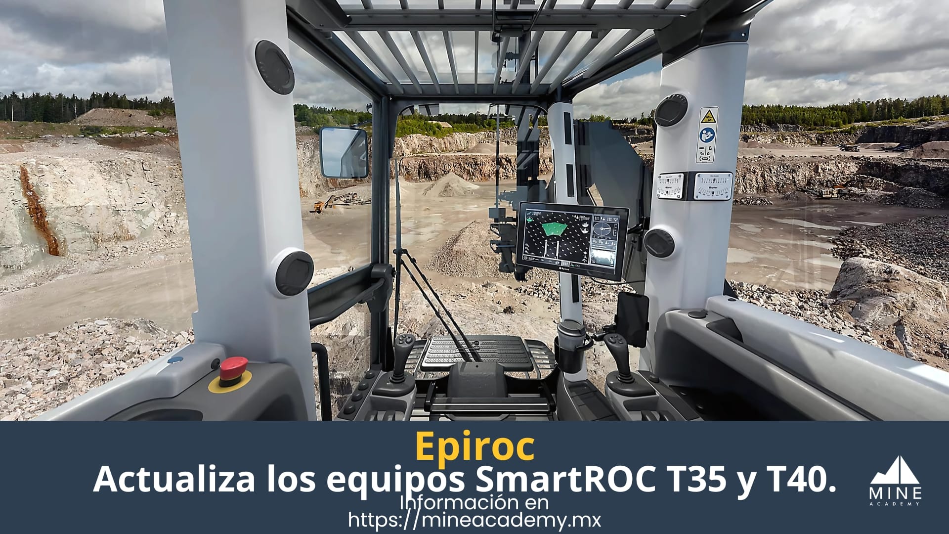 Epiroc actualiza los equipos SmartROC T35 y T40 con nueva cabina