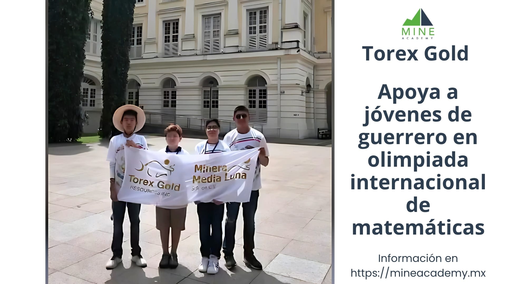 Torex Gold apoya a jóvenes de guerrero en olimpiada internacional de matemáticas