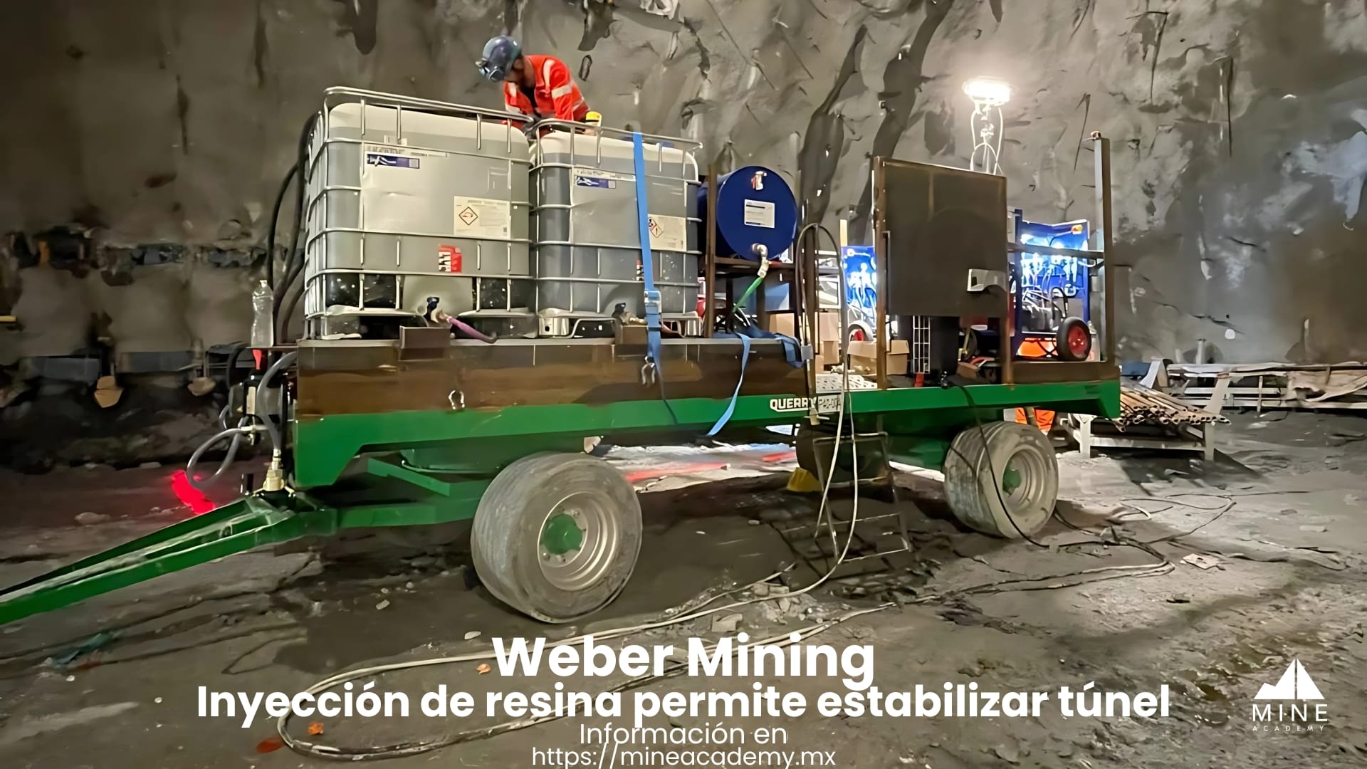 Inyección de resina permite estabilizar túnel con alta convergencia: Weber