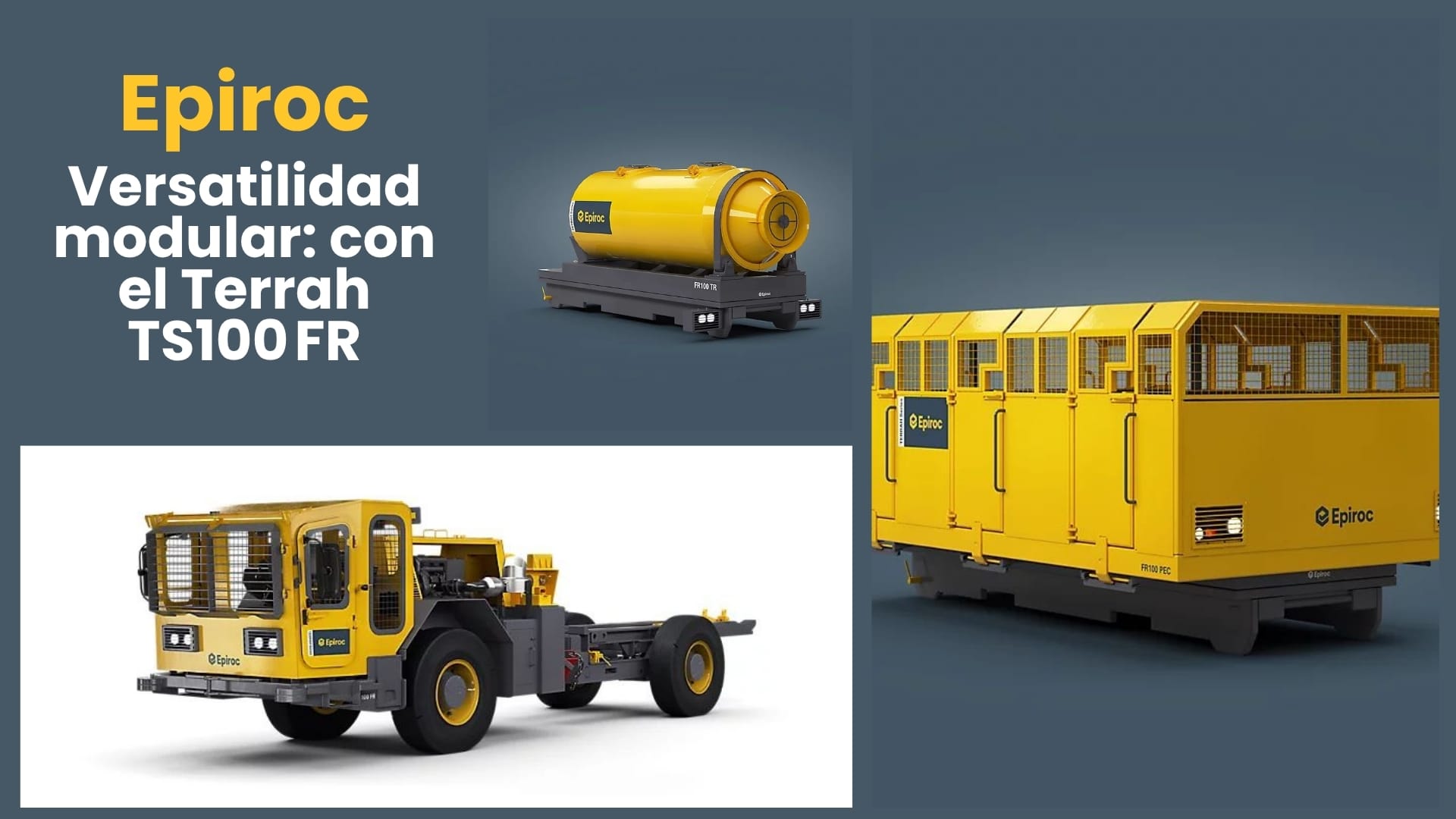 Versatilidad modular: Epiroc con el Terrah TS100 FR