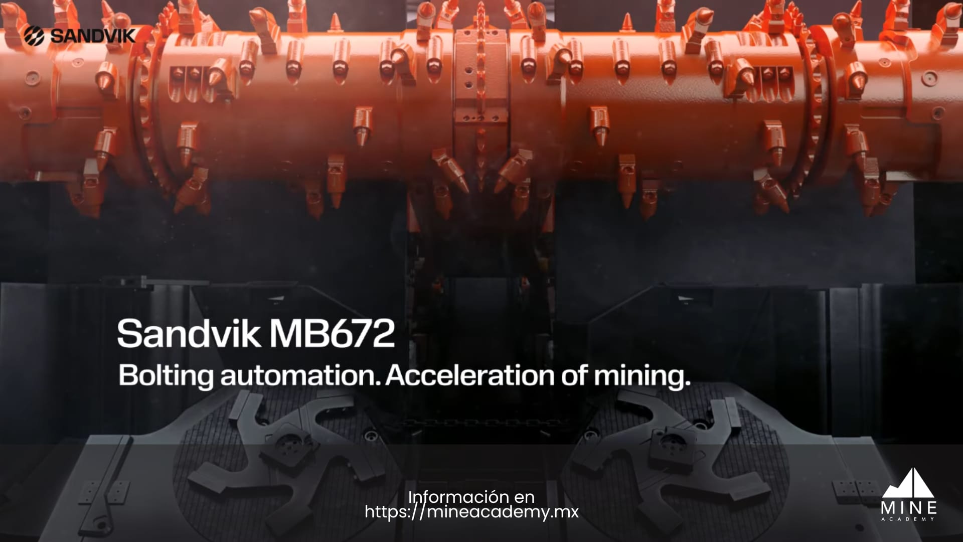 Sandvik presenta el empernador MB672 para minería de tajo largo