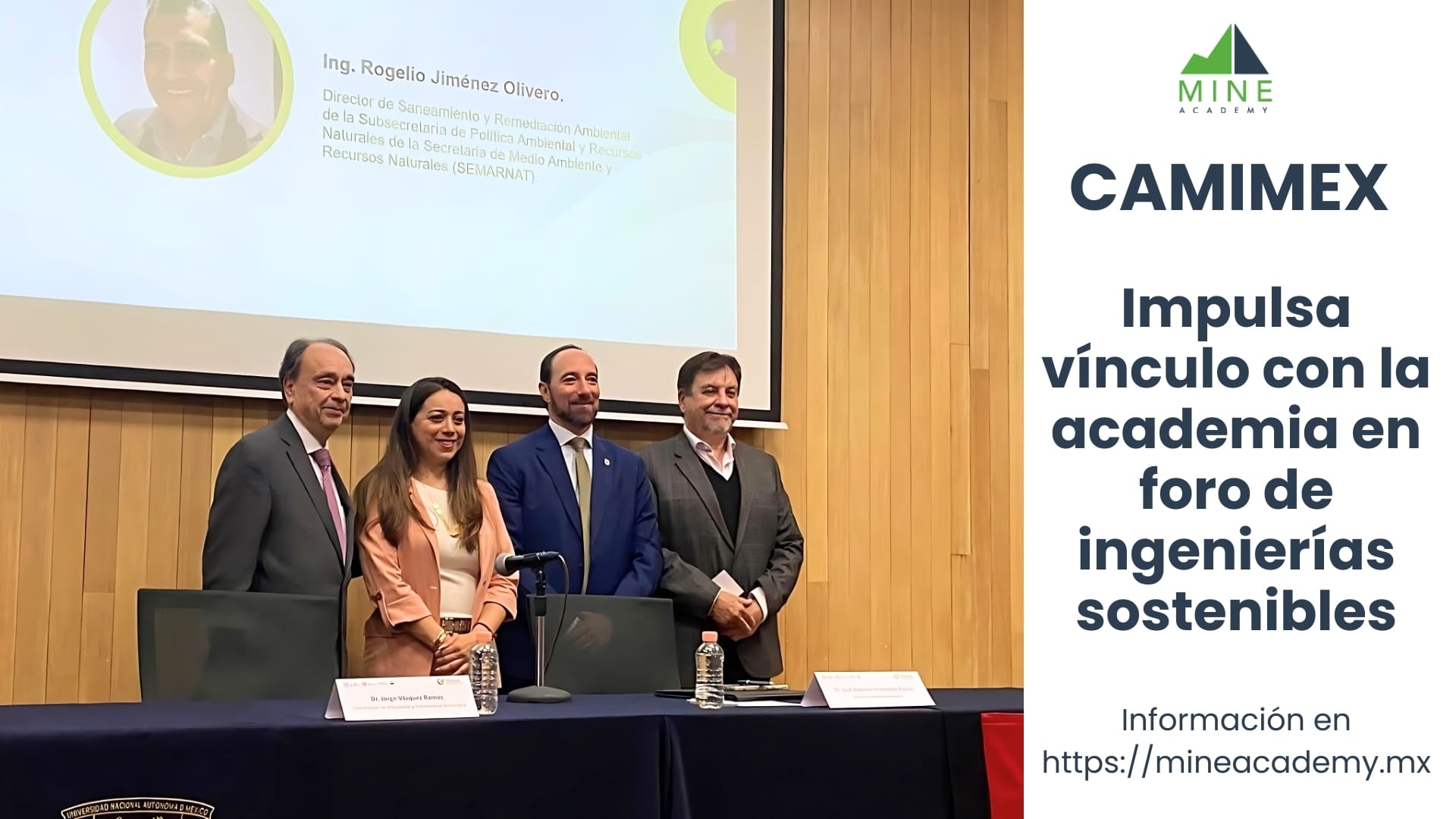 CAMIMEX impulsa vínculo con la academia en foro de ingenierías sostenibles
