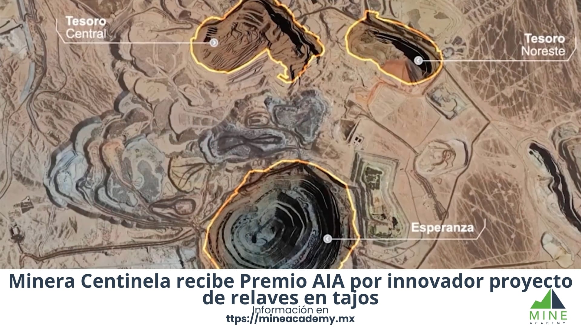 Minera Centinela recibe Premio AIA por innovador proyecto de relaves en tajos