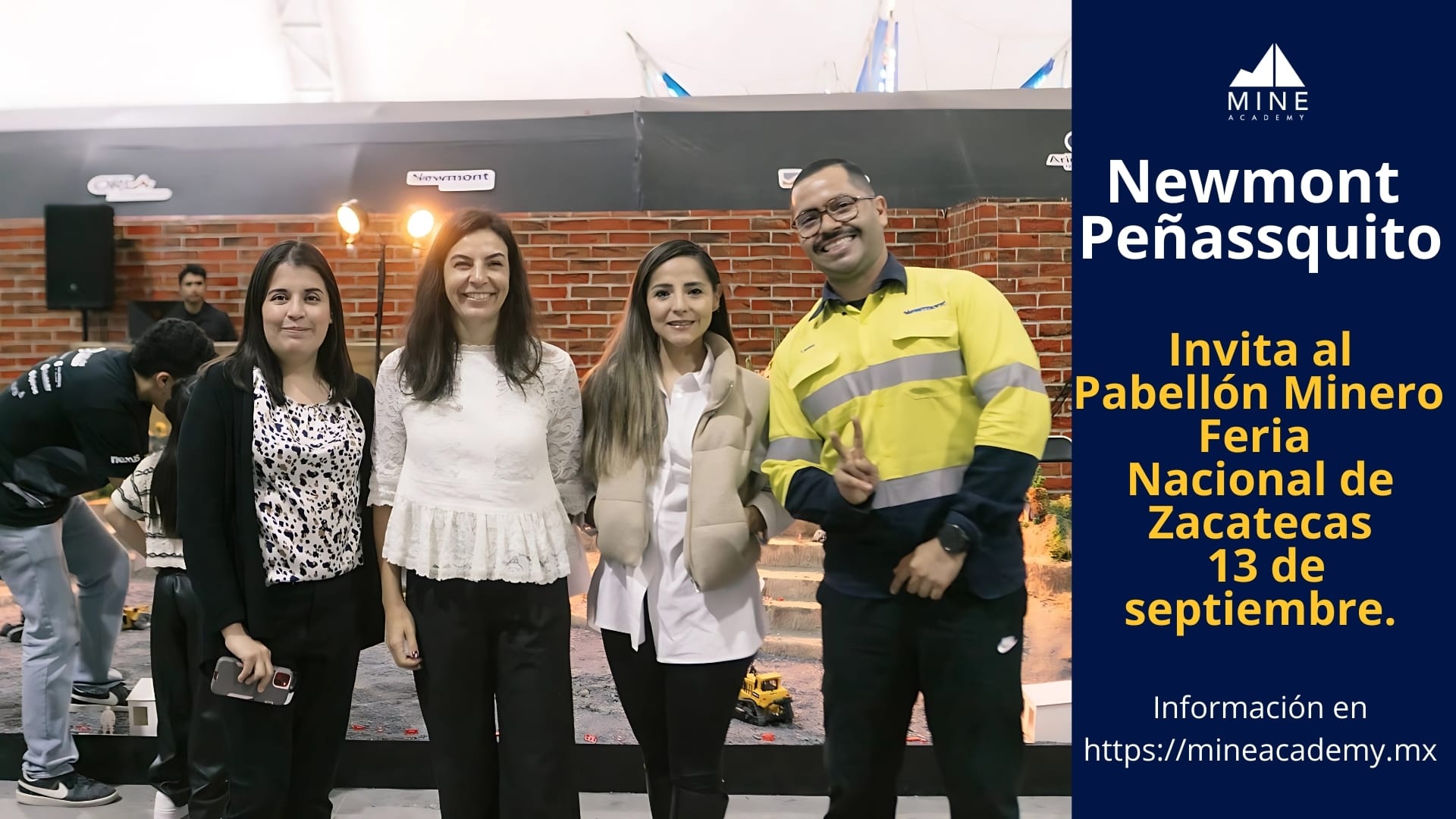 Peñasquito invita al Pabellón Minero 2025 de la Feria Nacional de Zacatecas este 13 de septiembre.