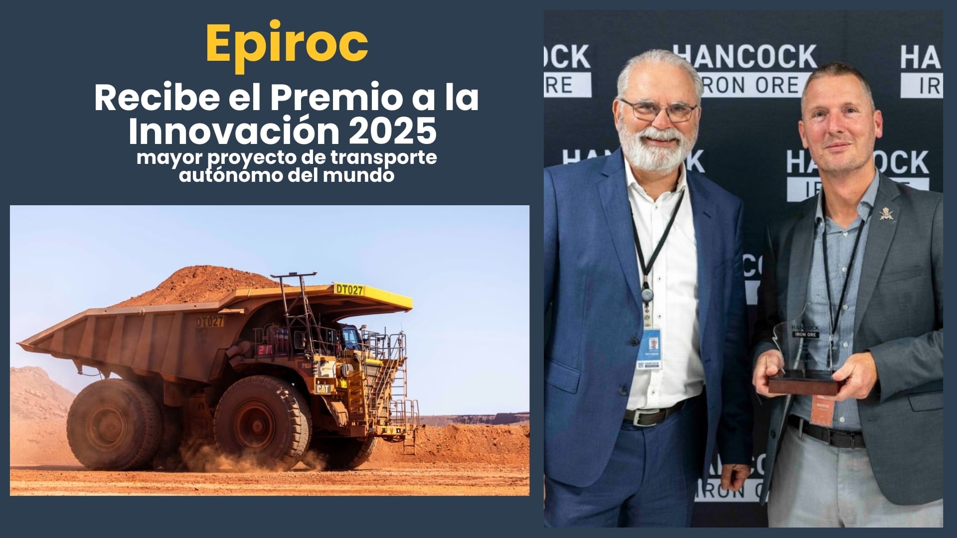 Epiroc recibe el Premio a la Innovación 2025