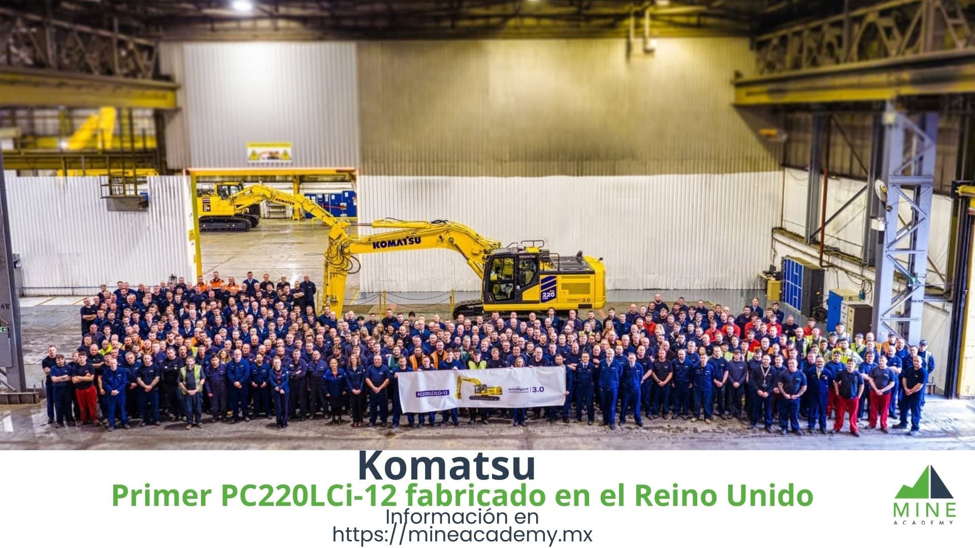 Primer PC220LCi-12 ensamblado en Birtley marca nuevo hito industrial