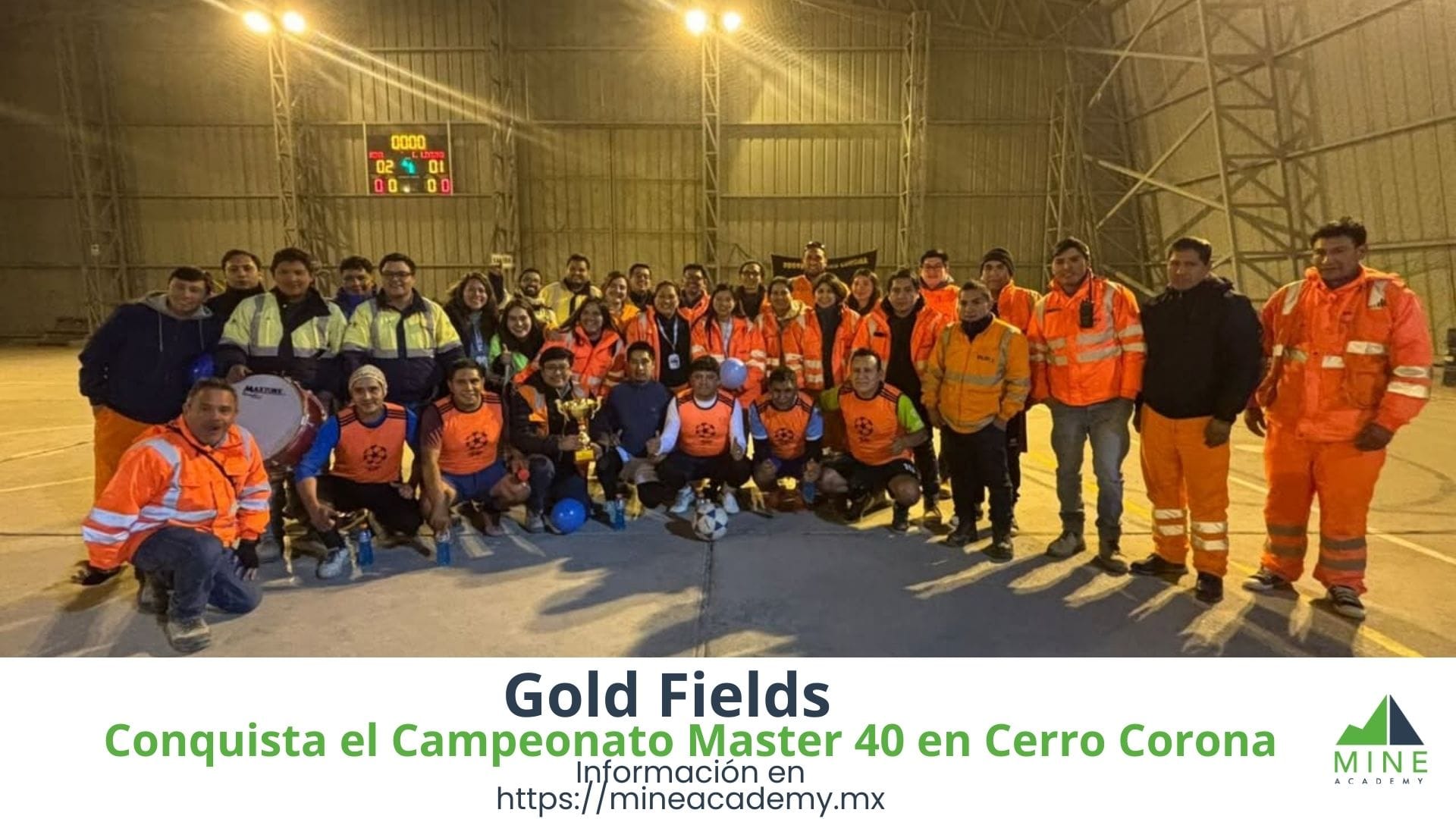 Equipo de Mina conquista el Campeonato Master 40 en Cerro Corona