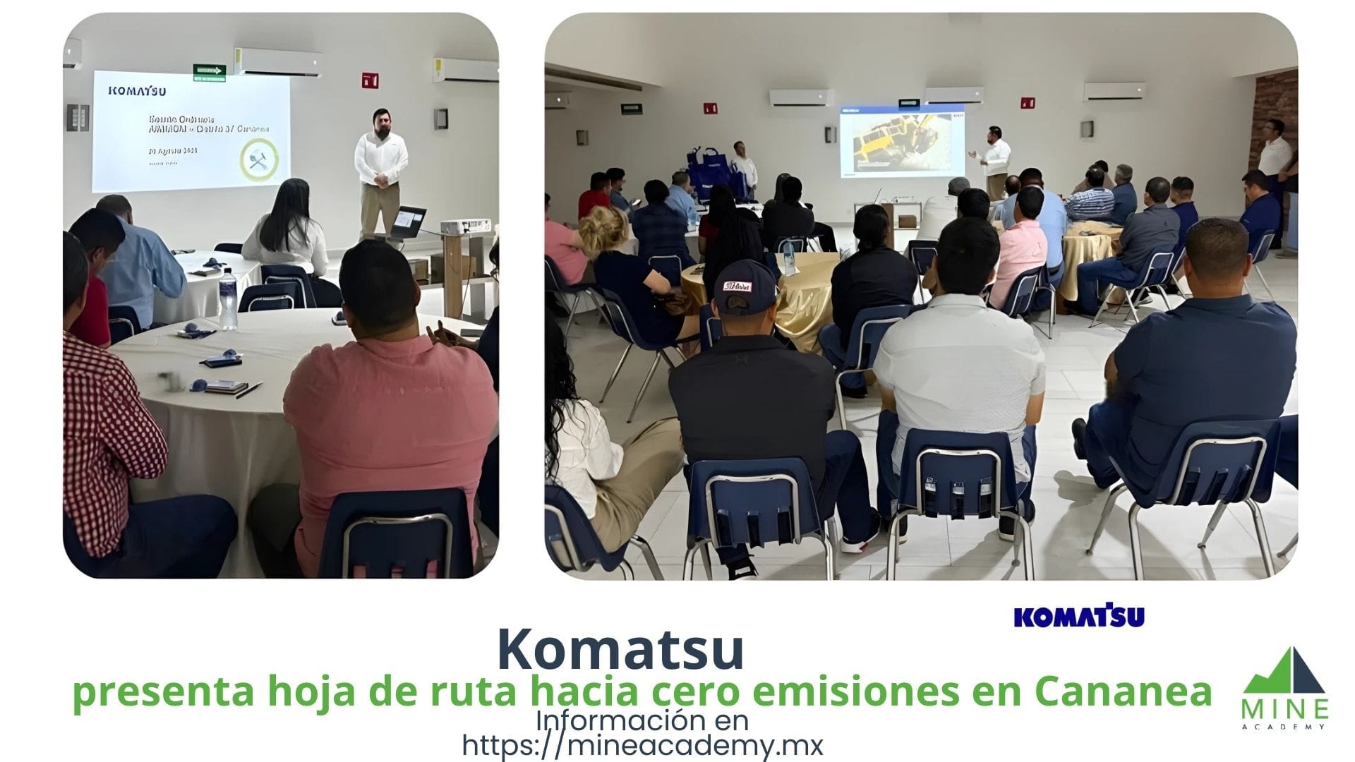 Komatsu presenta hoja de ruta hacia cero emisiones en Cananea