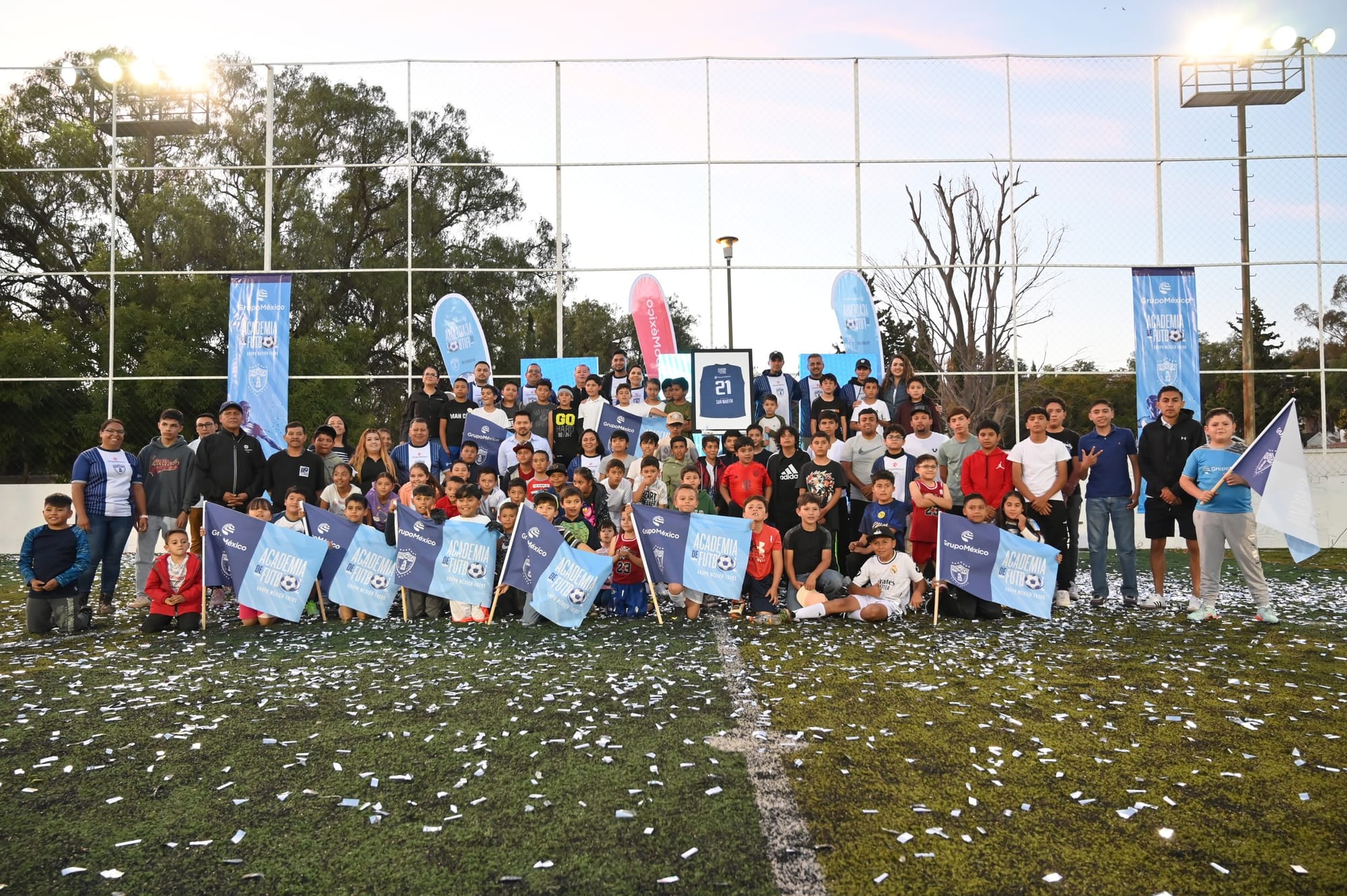 Grupo México y Club Pachuca inauguran escuela de futbol en Sombrerete, Zacatecas
