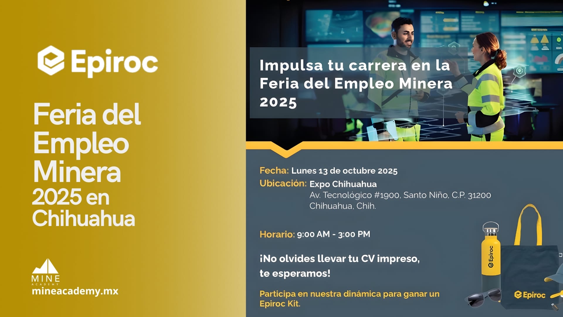Epiroc participará en la Feria del Empleo Minera 2025 en Chihuahua