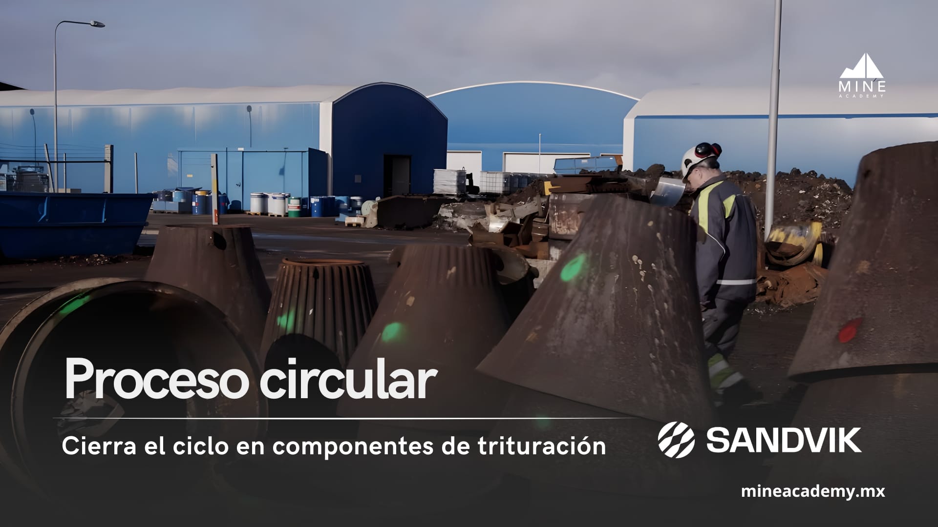 Sandvik cierra el ciclo en componentes de trituración con proceso circular certificado
