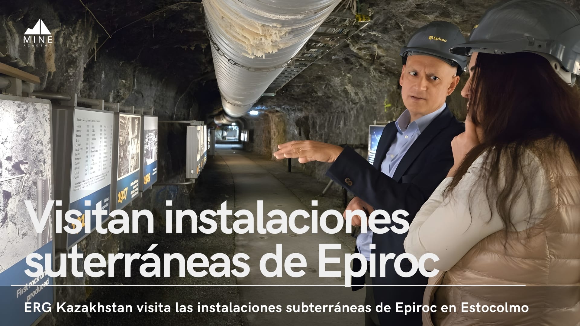 ERG Kazakhstan visita las instalaciones subterráneas de Epiroc en Estocolmo