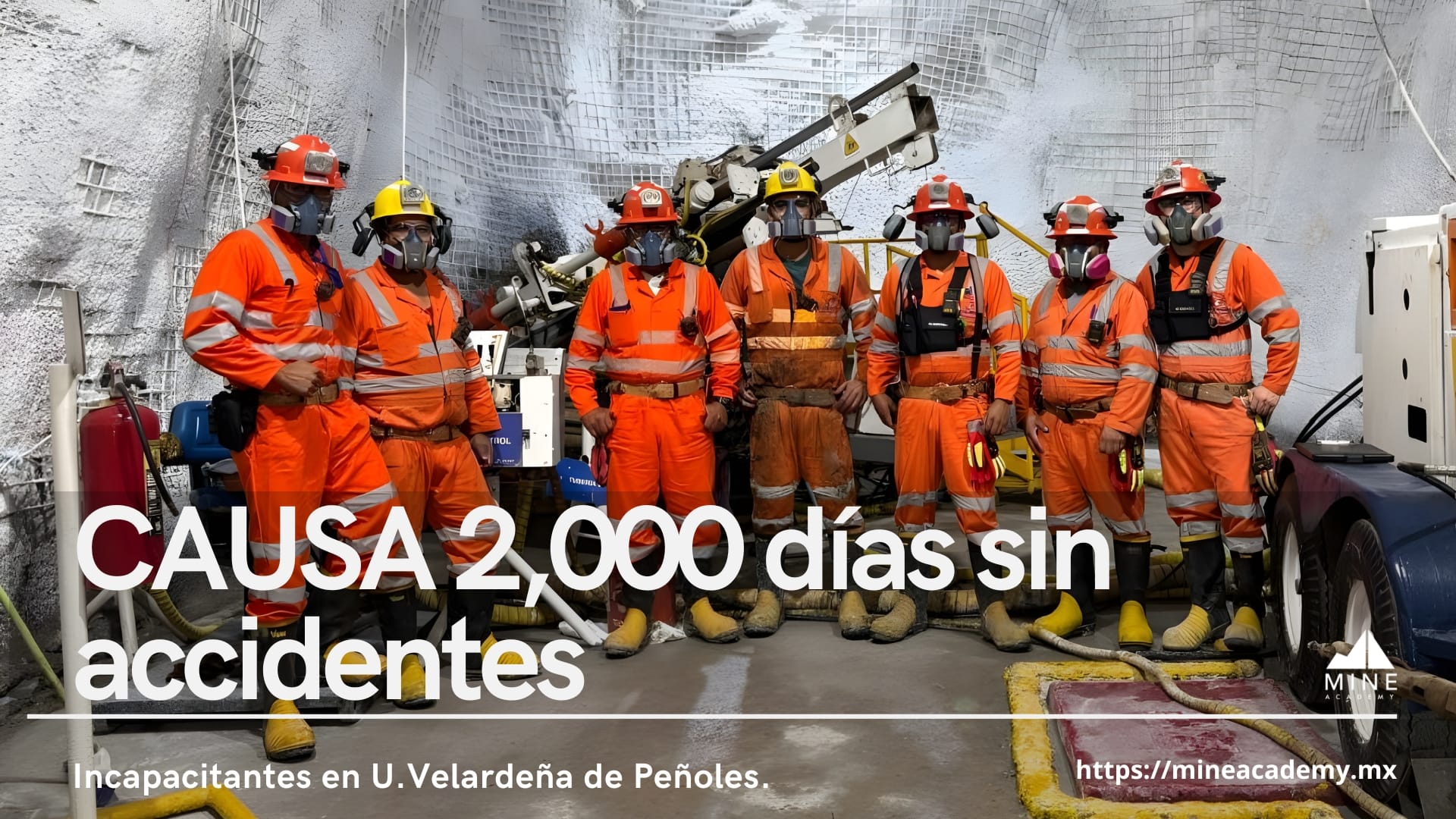 CAUSA alcanza 2,000 días sin accidentes incapacitantes en Velardeña