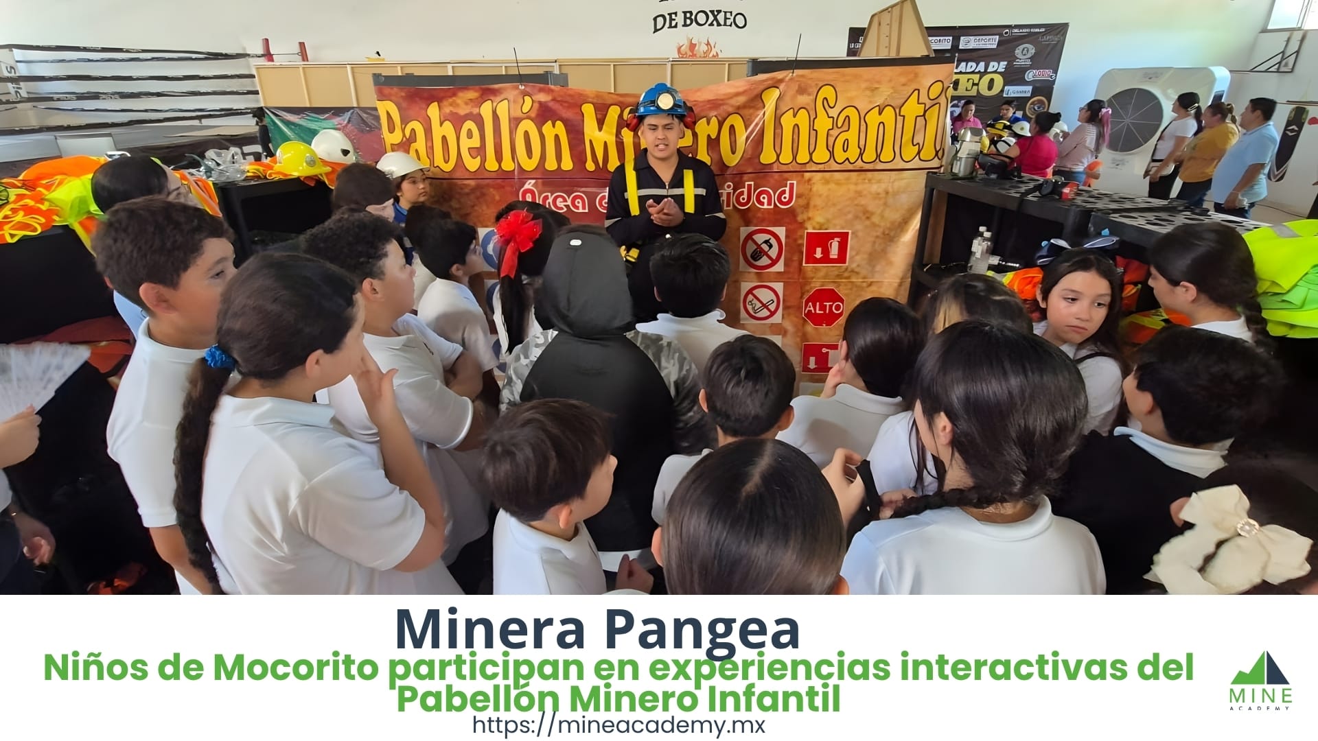 Niños de Mocorito participan en experiencias interactivas del Pabellón Minero Infantil
