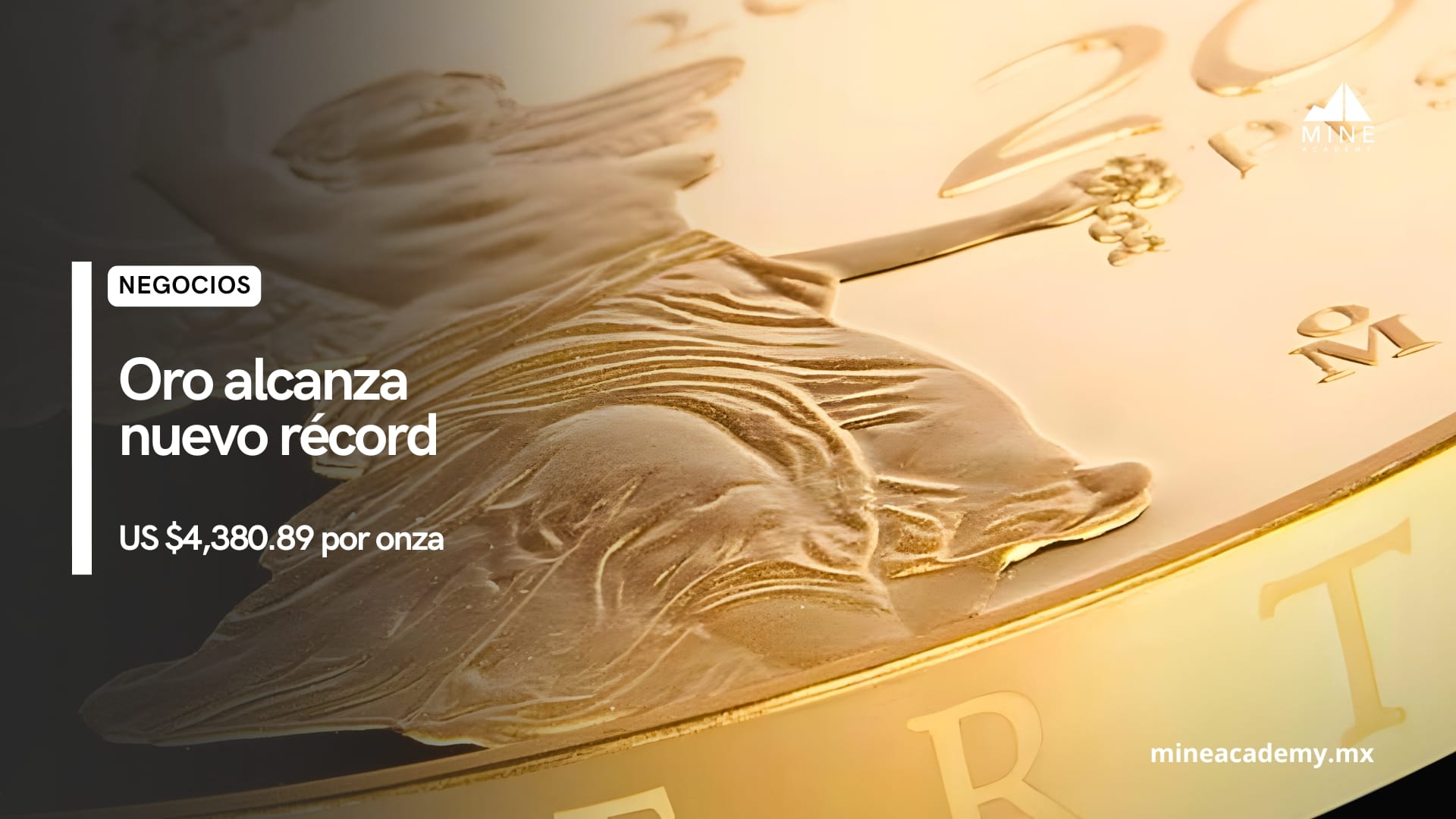 El oro alcanza nuevo máximo histórico impulsado por incertidumbre económica