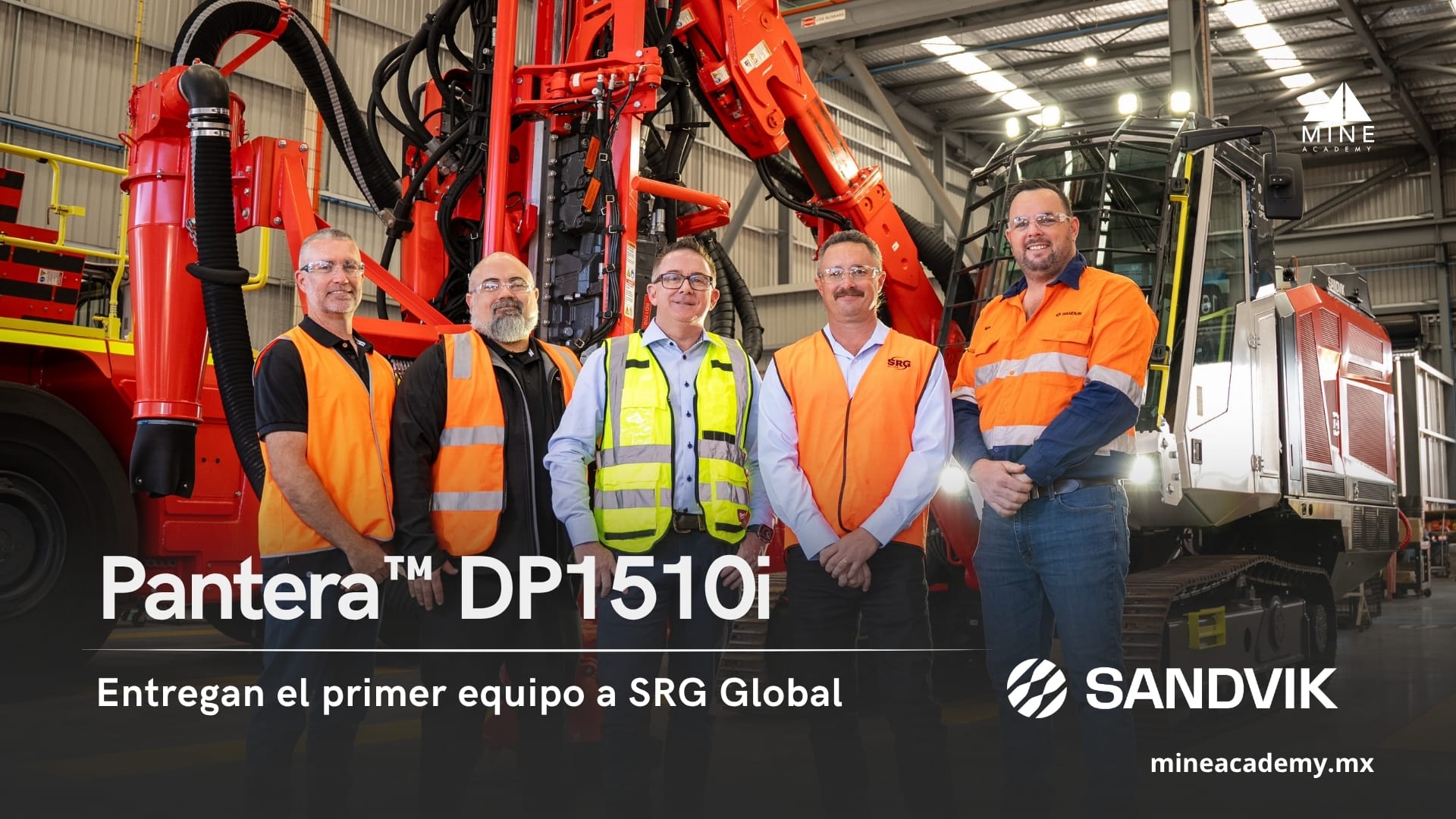 Sandvik entrega la primera perforadora Pantera™ DP1510i a SRG Global