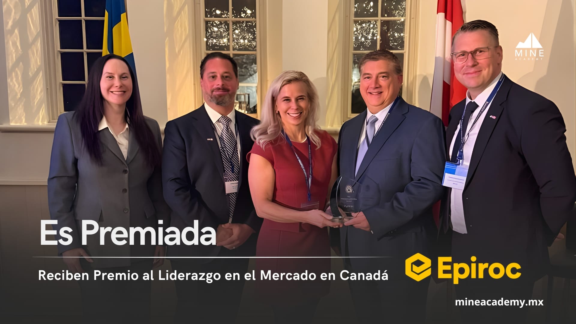Epiroc recibe el Premio al Liderazgo en el Mercado en Canadá