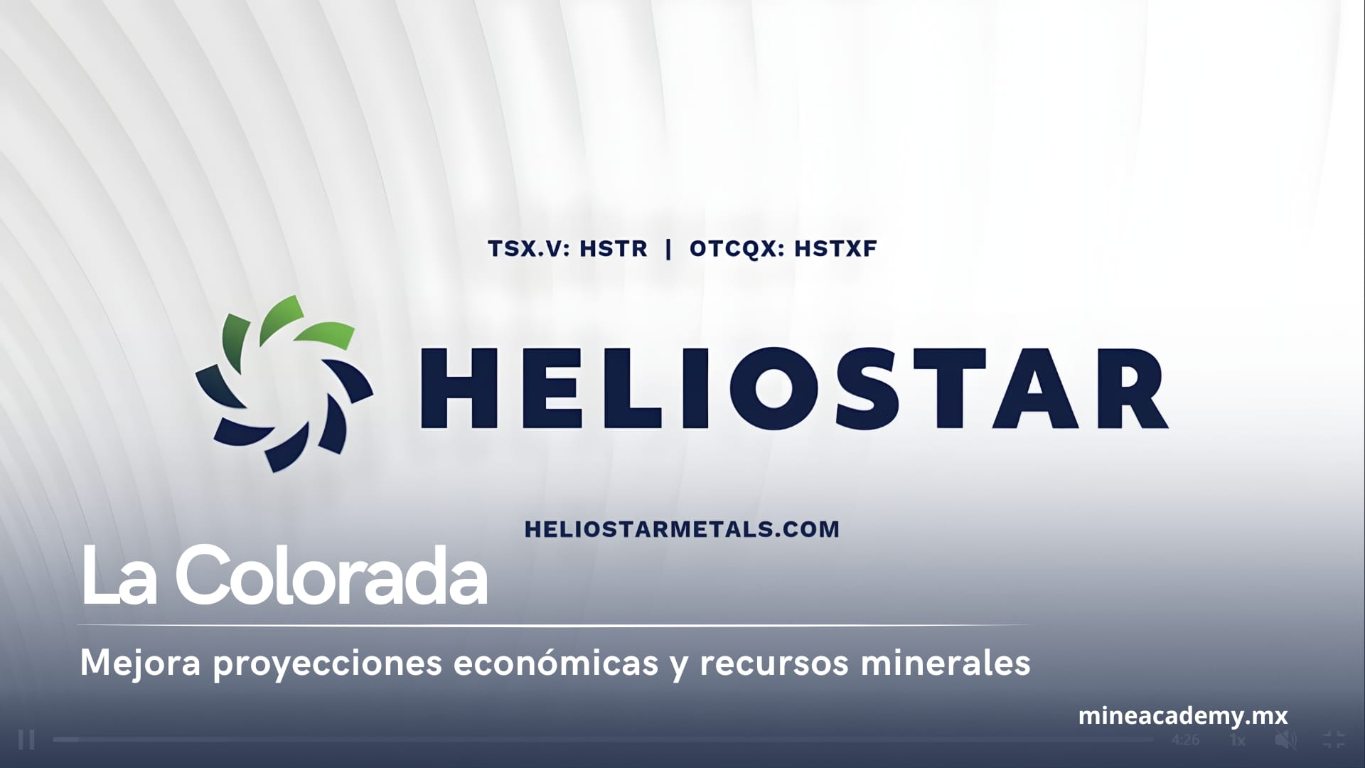 Heliostar Metals mejora proyecciones económicas y recursos minerales
