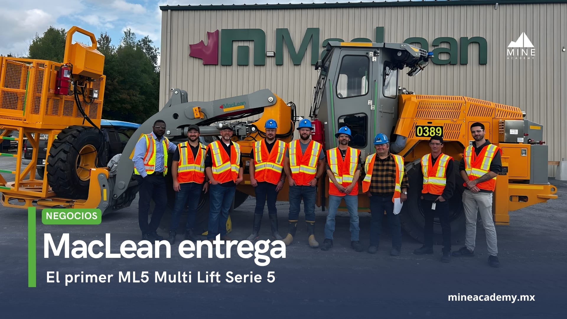 MacLean Engineering entrega el primer ML5 Multi Lift Serie 5 a la mina Raglan de Glencore
