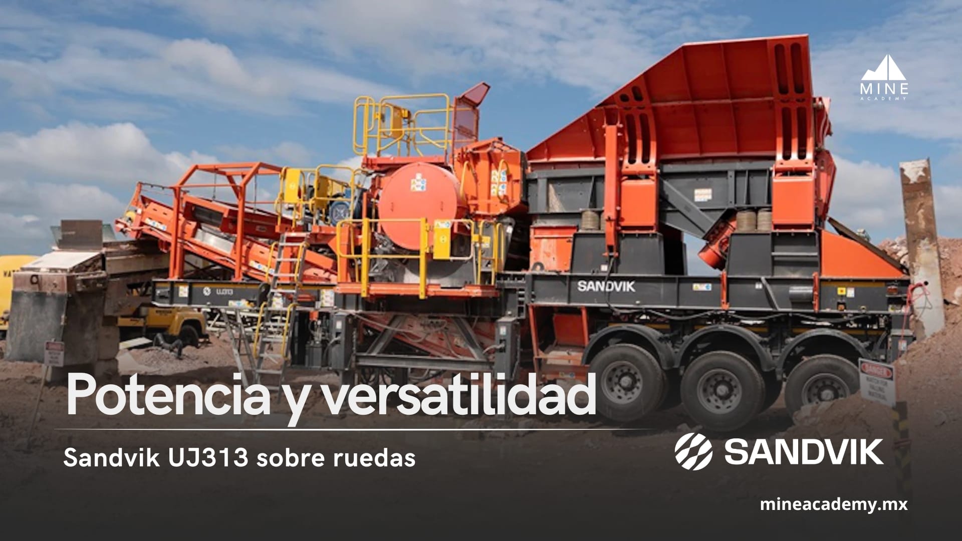 Sandvik UJ313: potencia y versatilidad sobre ruedas