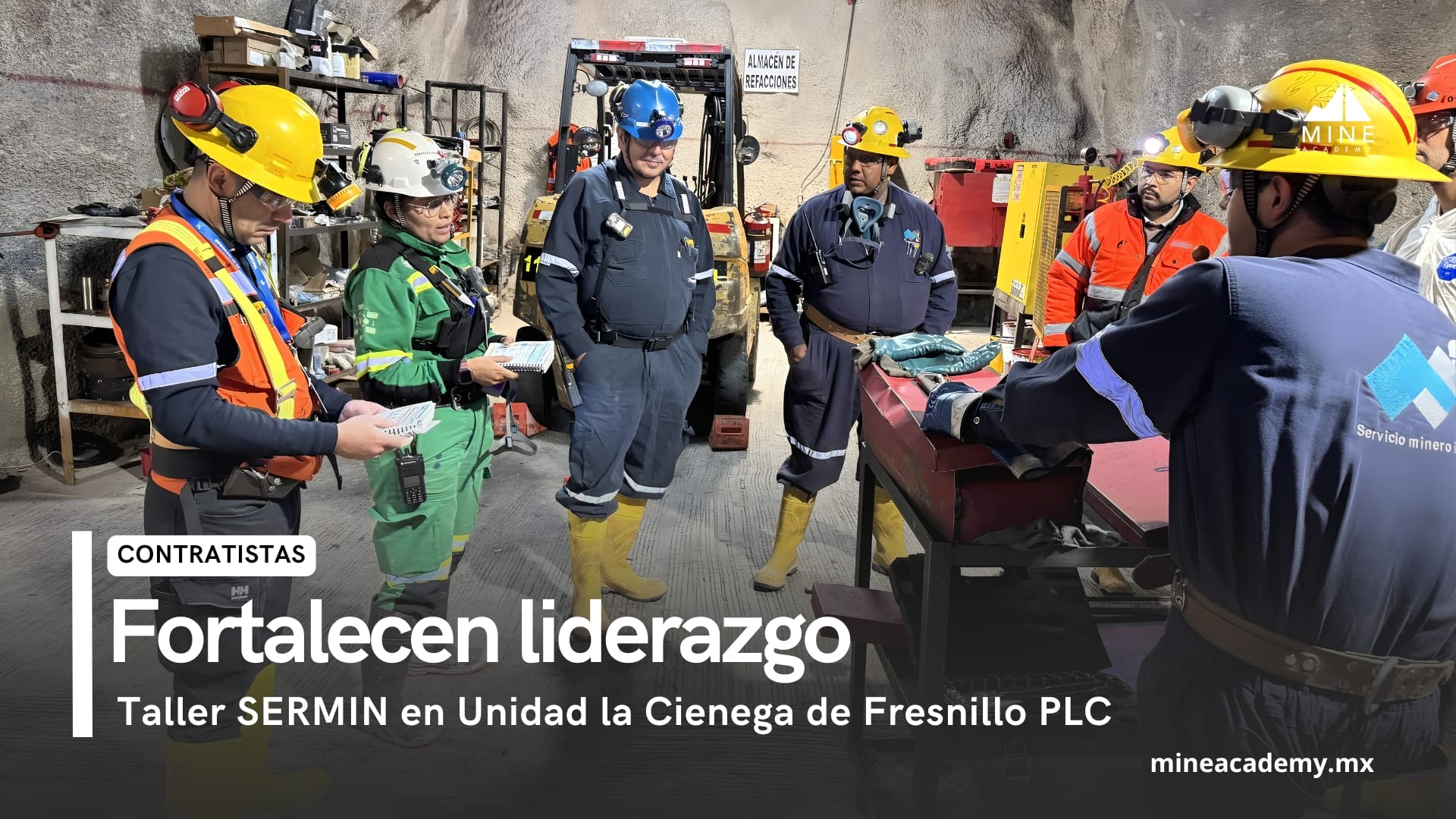 Taller SERMIN fortalece el liderazgo en unidad Ciénega de Fresnillo plc
