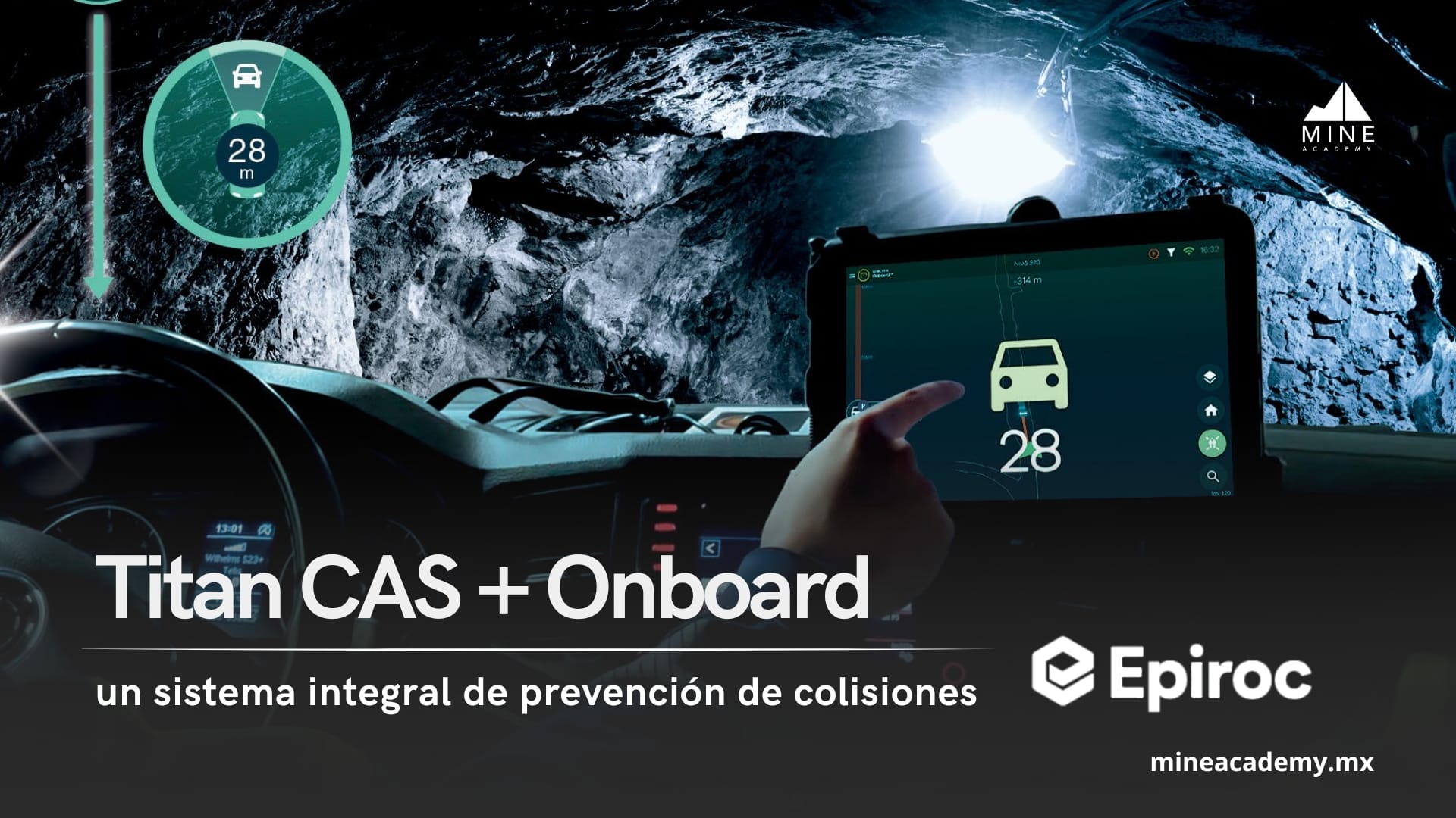 Epiroc eleva la seguridad minera con Titan CAS + Onboard, un sistema integral de prevención de colisiones