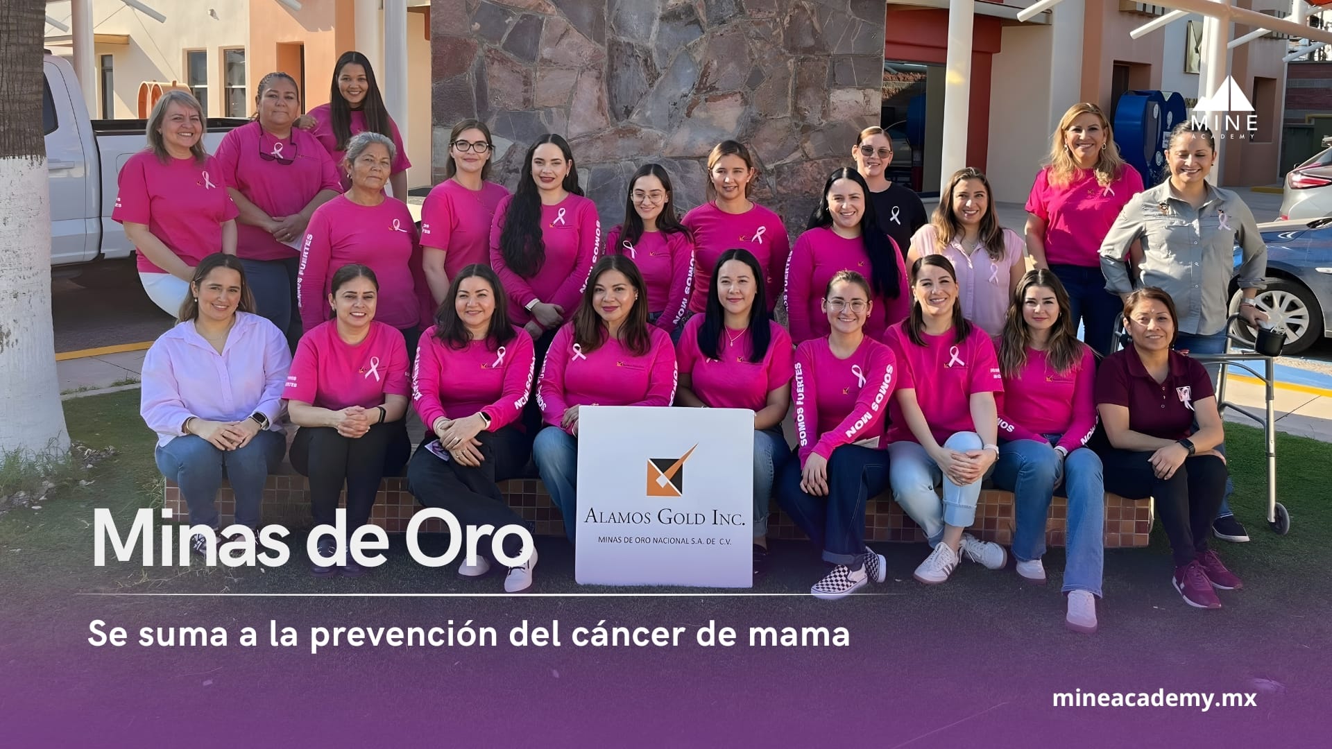 Minas de Oro Nacional se suma a la prevención del cáncer de mama con acciones de capacitación interna