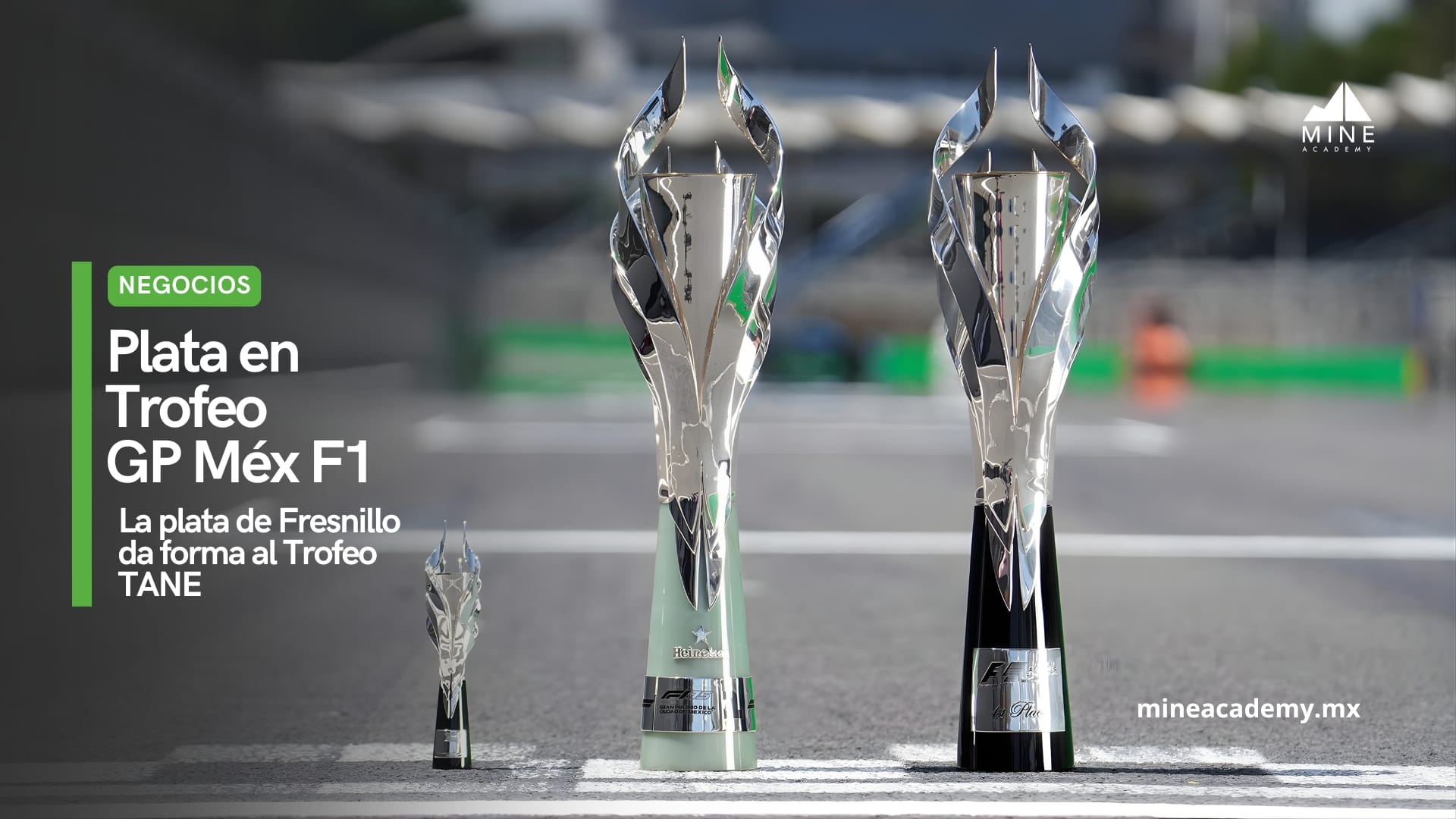 La plata de Fresnillo da forma al Trofeo TANE del Gran Premio de México de Fórmula 1