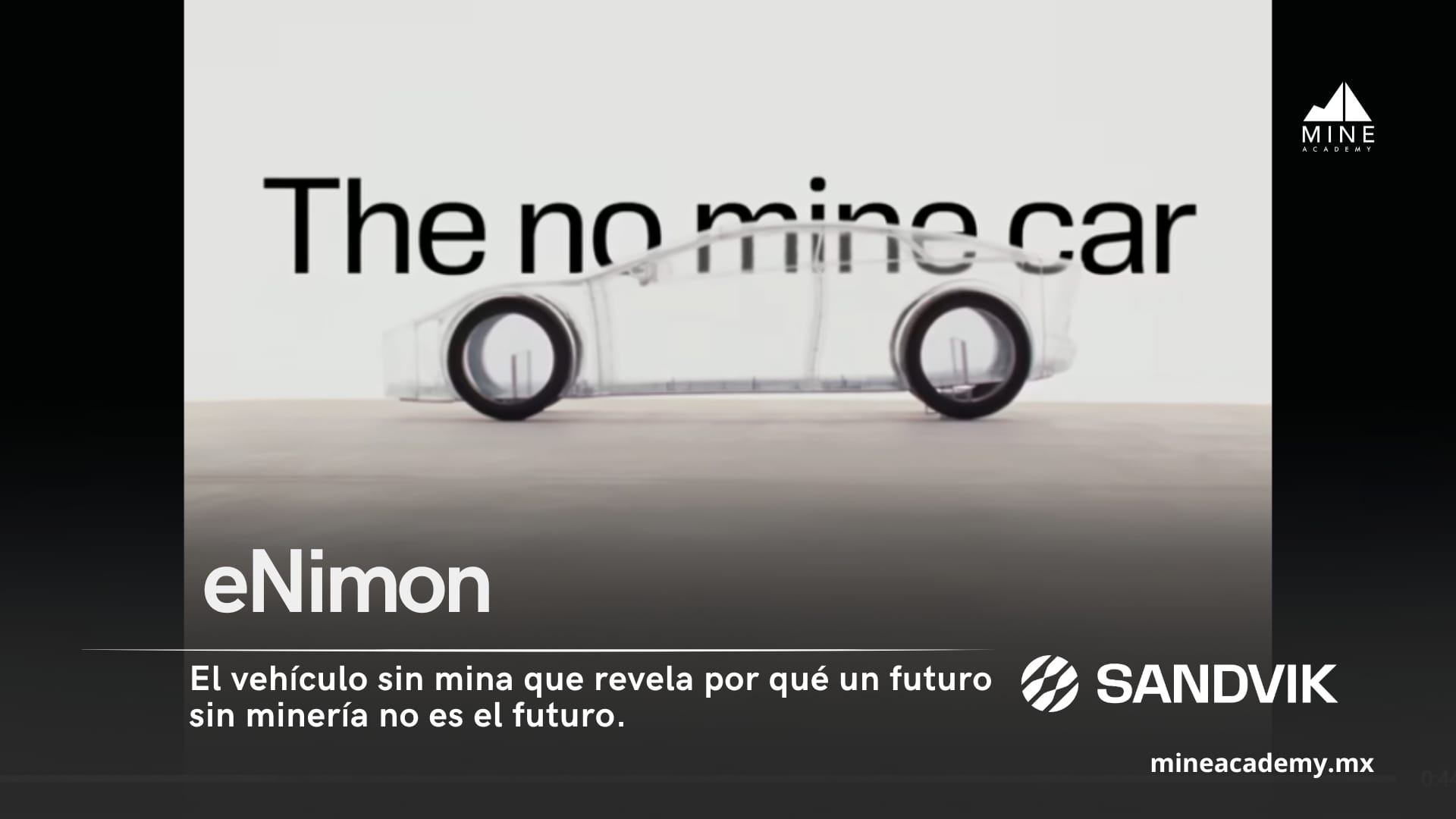 Sandvik presenta eNimon: el vehículo sin mina que revela por qué un futuro sin minería no es el futuro