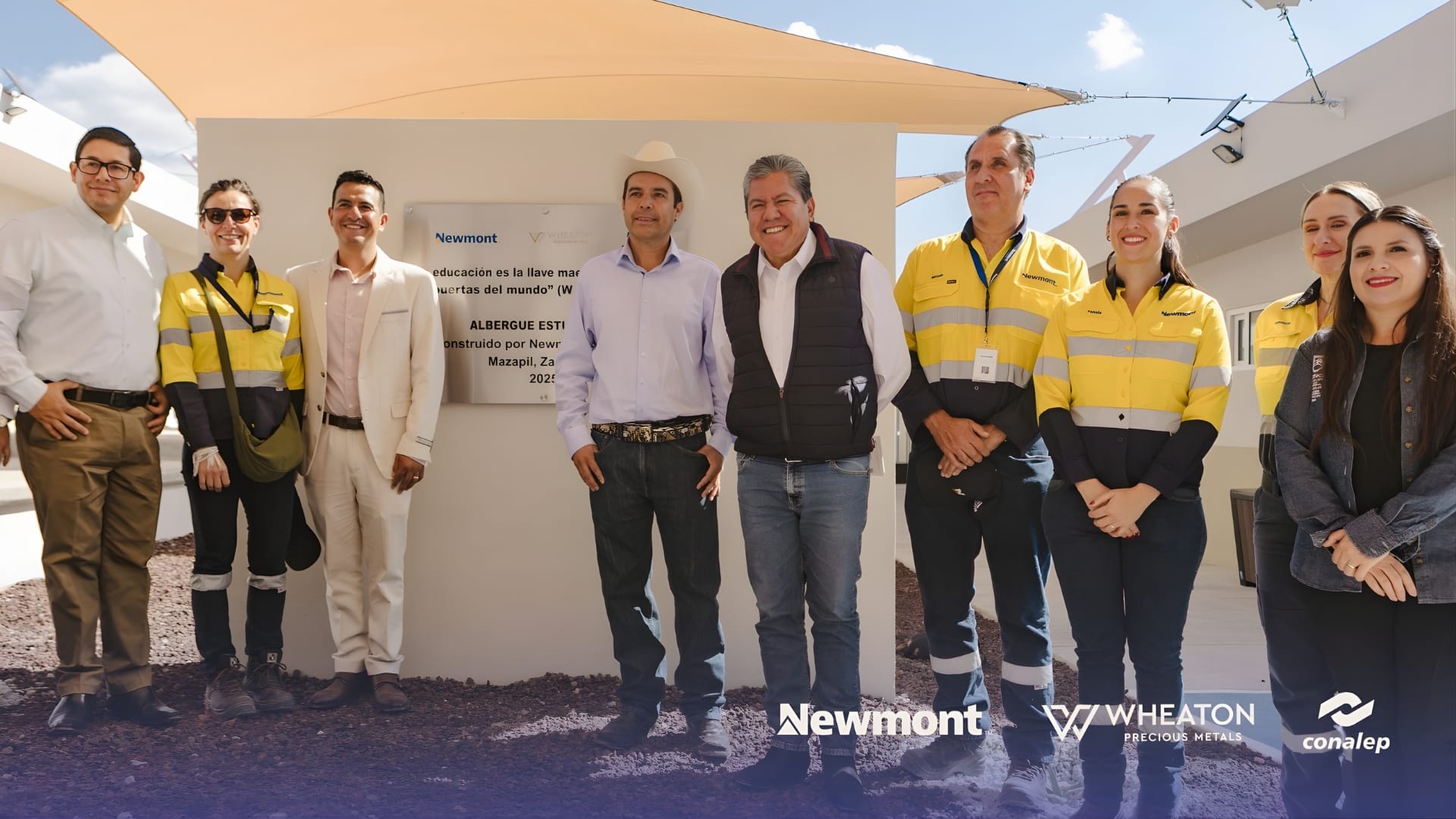 Entrega Newmont Peñasquito nuevo albergue estudiantil al Conalep Mazapil
